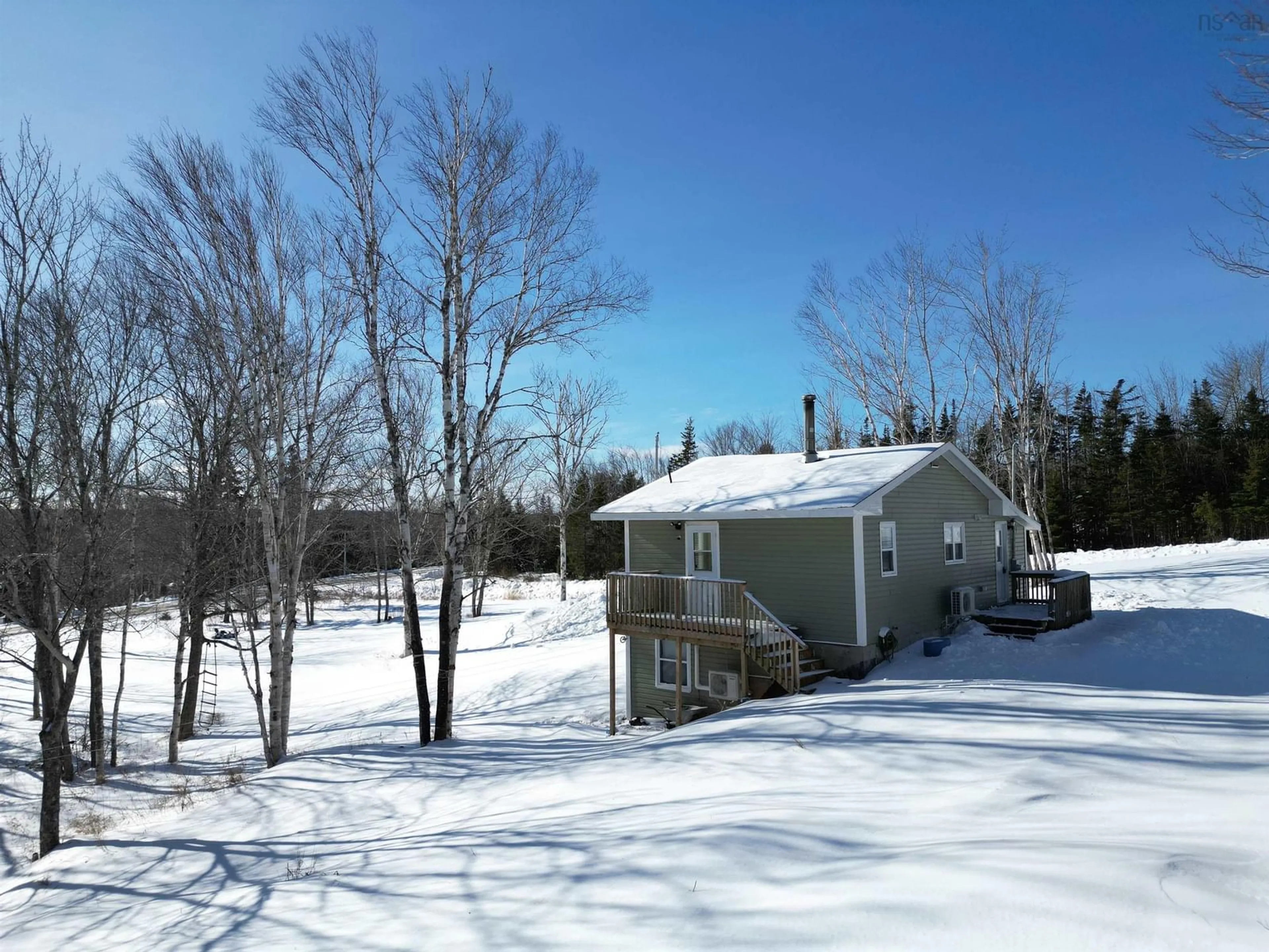 A pic from outside/outdoor area/front of a property/back of a property/a pic from drone, unknown for 1279 Caribou Marsh Road, Albert Bridge Nova Scotia B1K 0C4