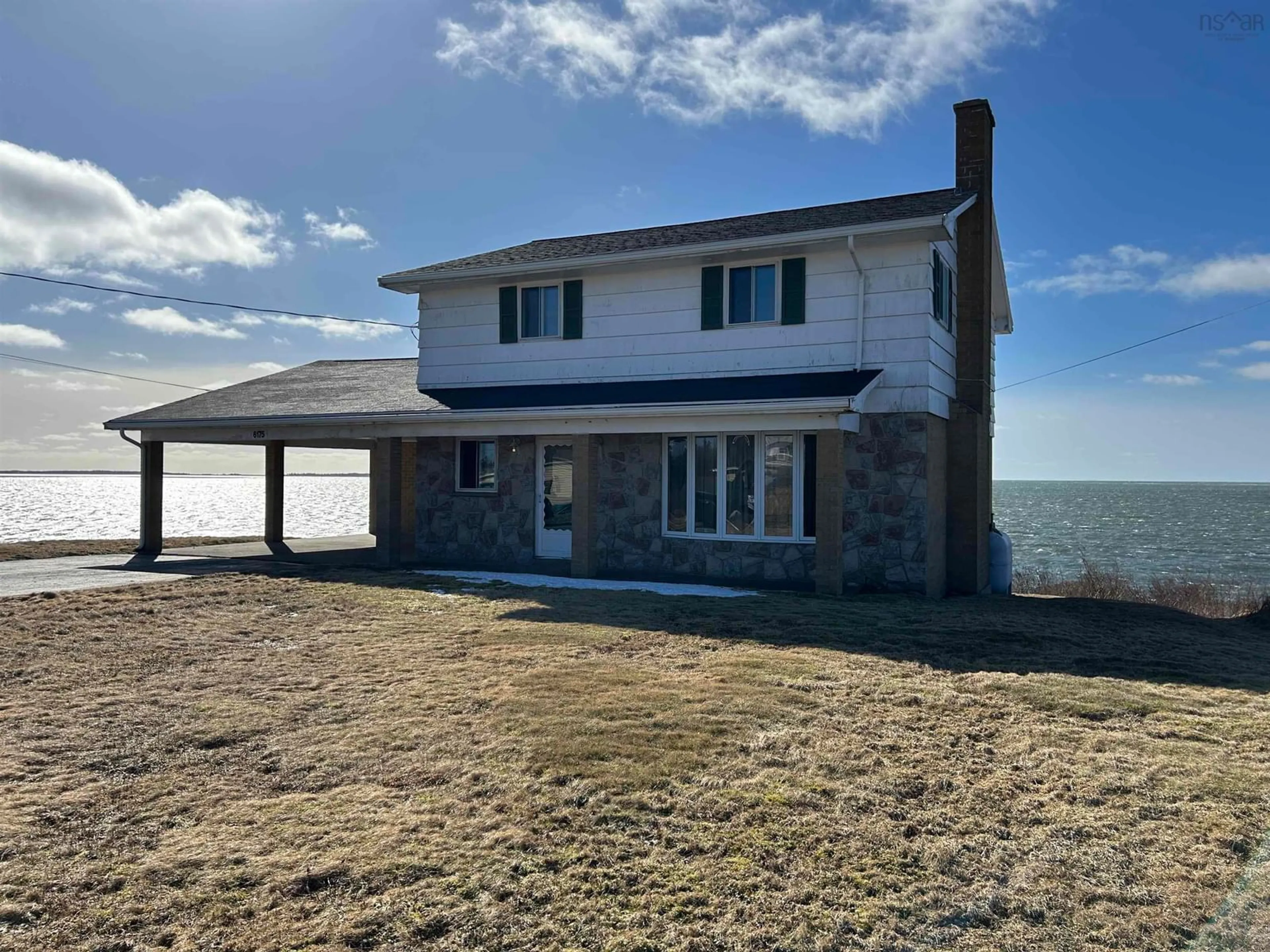 A pic from outside/outdoor area/front of a property/back of a property/a pic from drone, water/lake/river/ocean view for 6175 Highway 3, Lower Woods Harbour Nova Scotia B0W 2E0