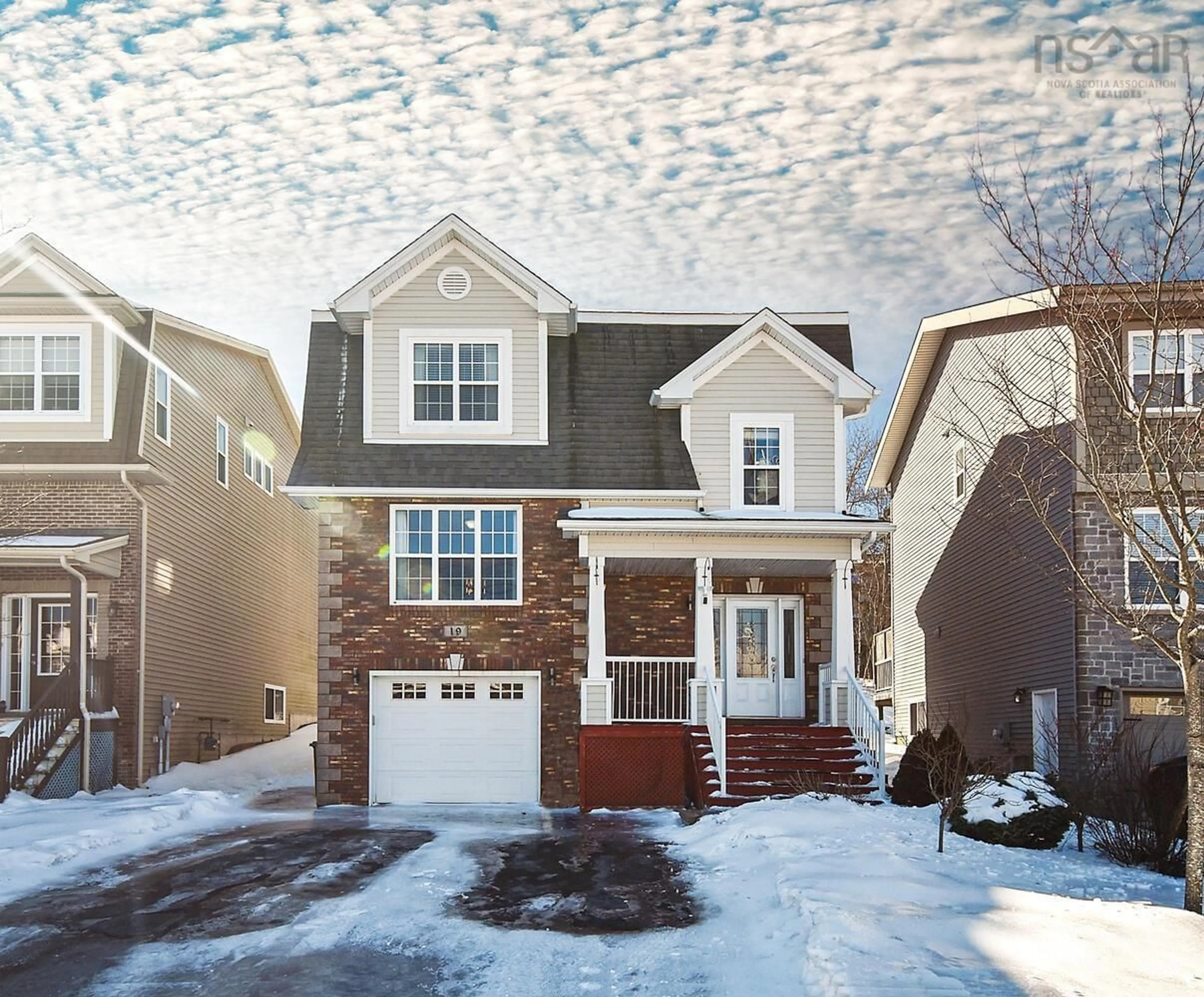 Home with brick exterior material, street for 19 Capstone Cres, Bedford Nova Scotia B4B 0H1