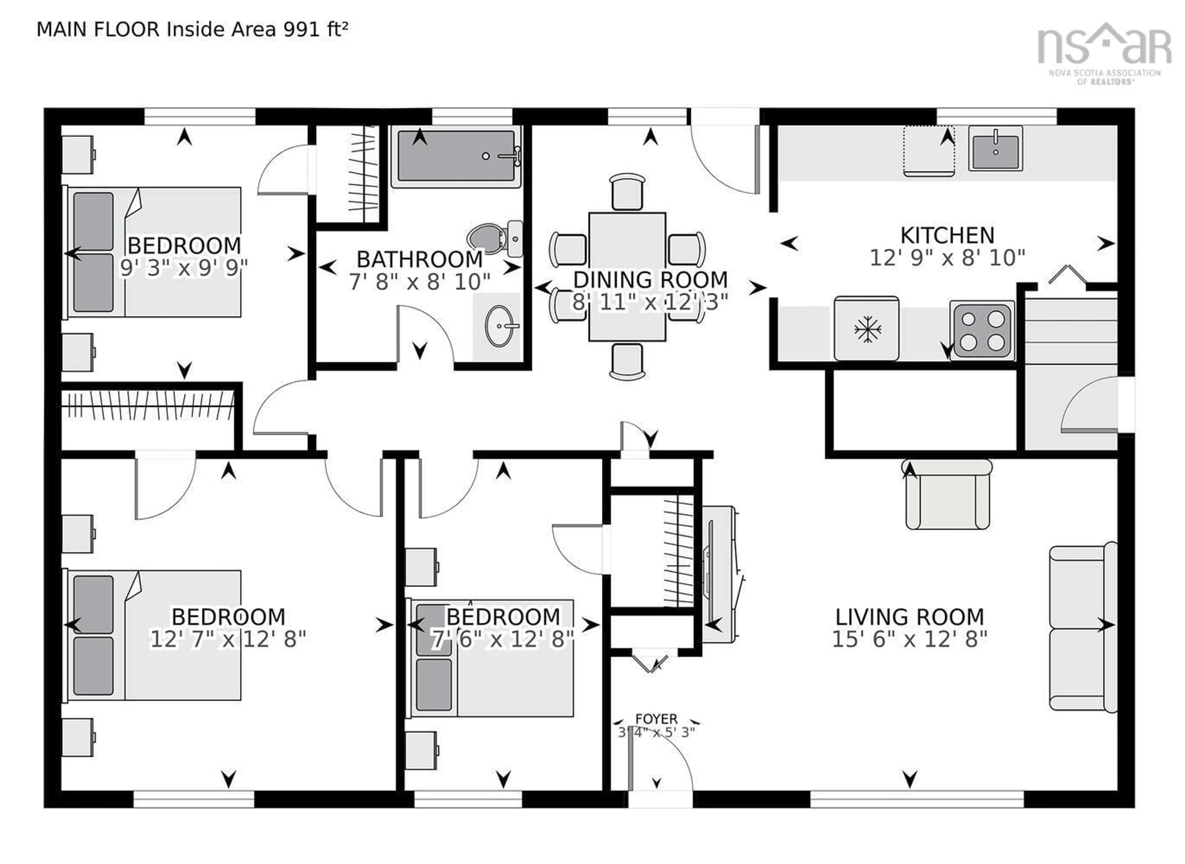 Floor plan for 154 Amaranth Cres, Cole Harbour Nova Scotia B2W 4B9