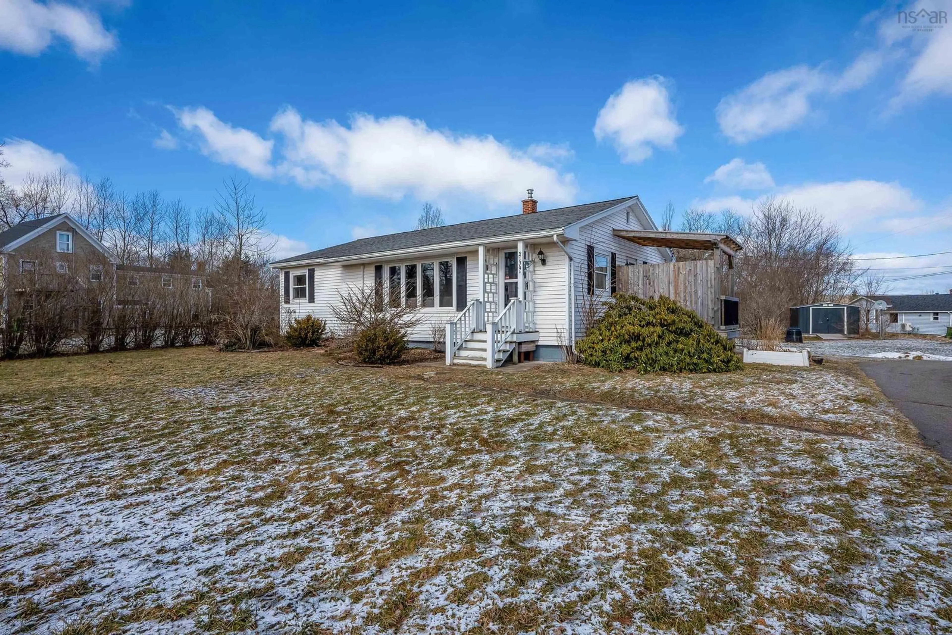 A pic from outside/outdoor area/front of a property/back of a property/a pic from drone, building for 2179 Highway 1, Auburn Nova Scotia B0P 1C0