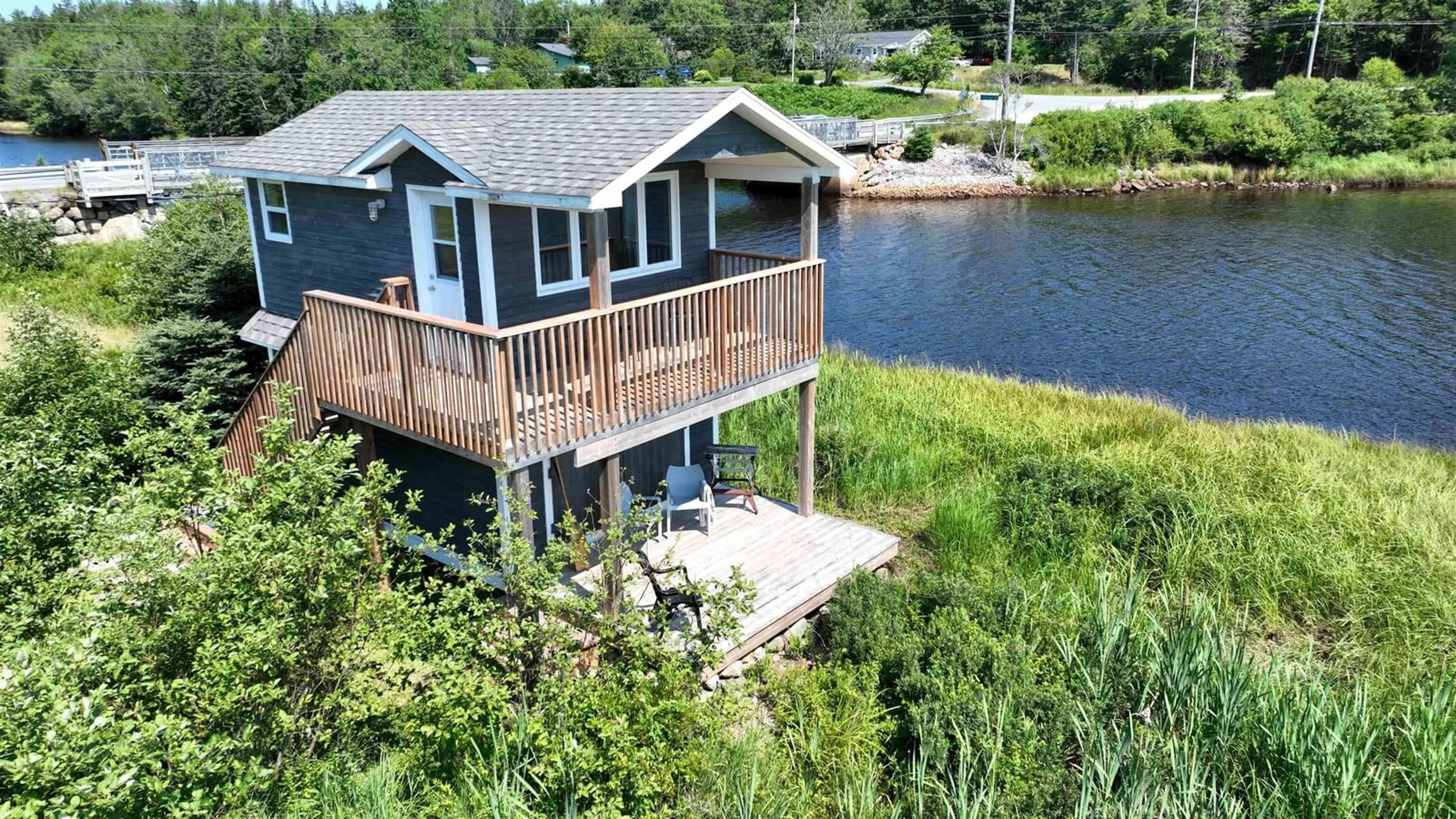 A pic from outside/outdoor area/front of a property/back of a property/a pic from drone, water/lake/river/ocean view for 5 Green Bay Rd, Petite Rivière Nova Scotia B4V 5Z2