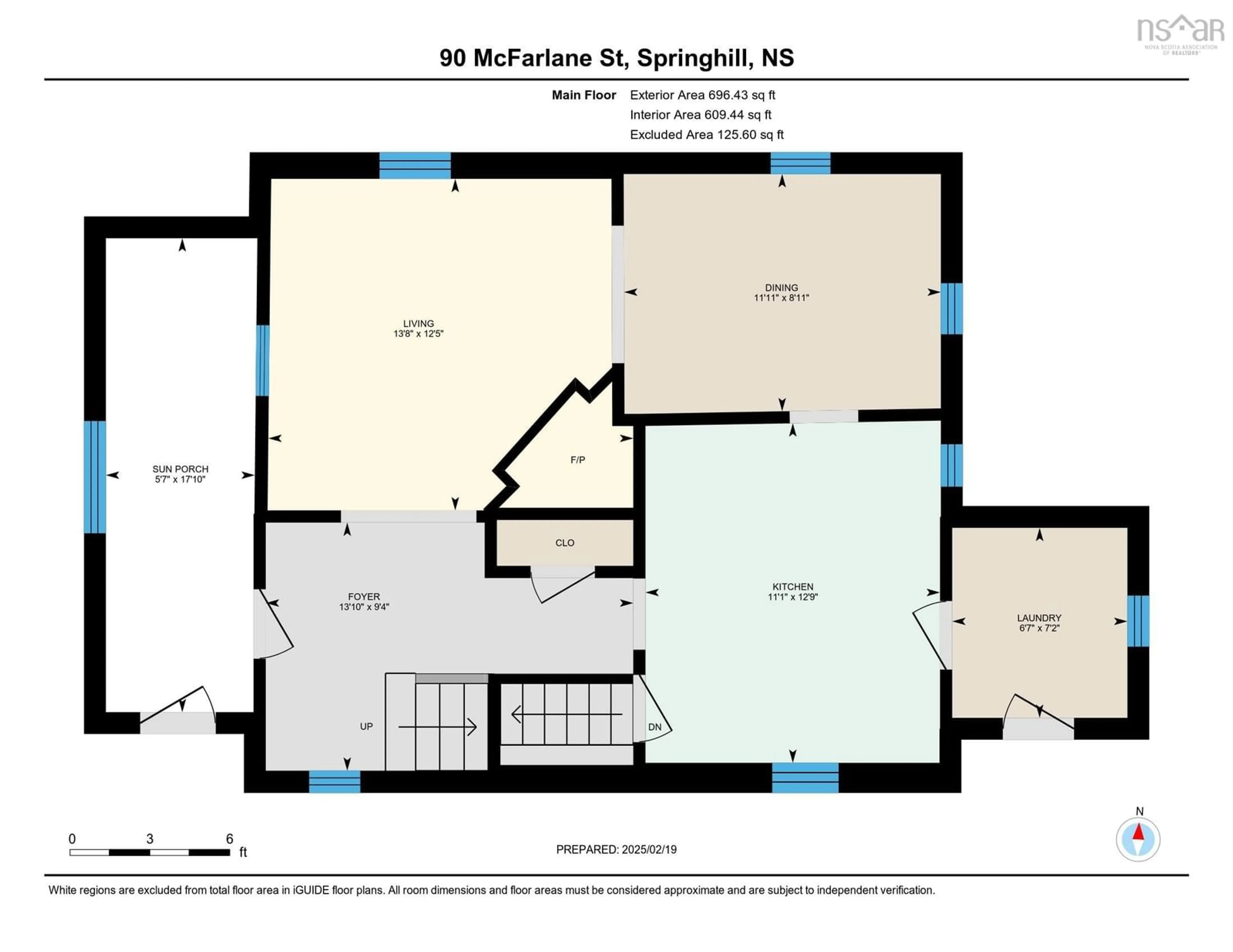 Floor plan for 90 Mcfarlane St, Springhill Nova Scotia B0M 1X0