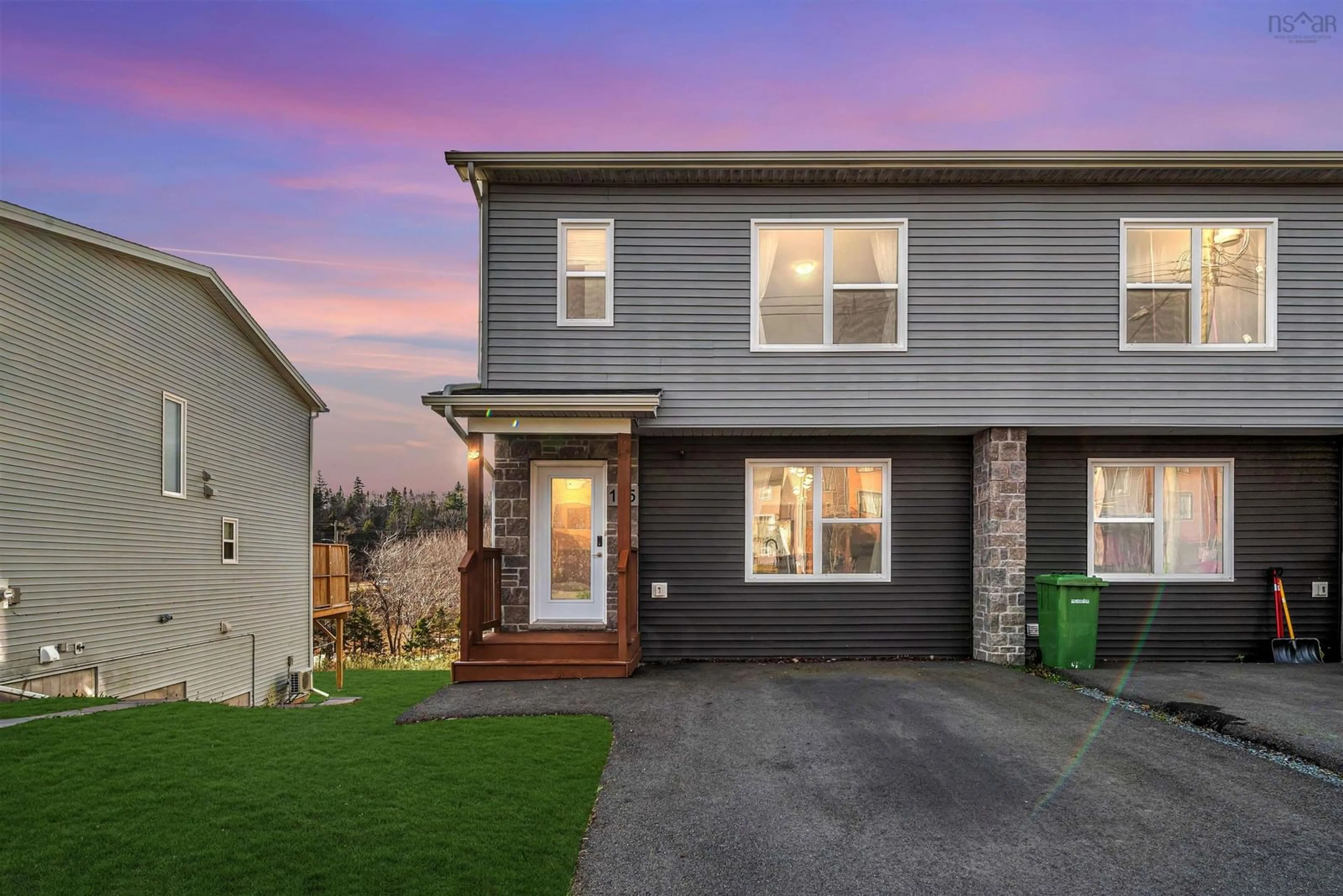 Home with vinyl exterior material, street for 145 Honeygold Drive, Spryfield Nova Scotia B3R 0G3