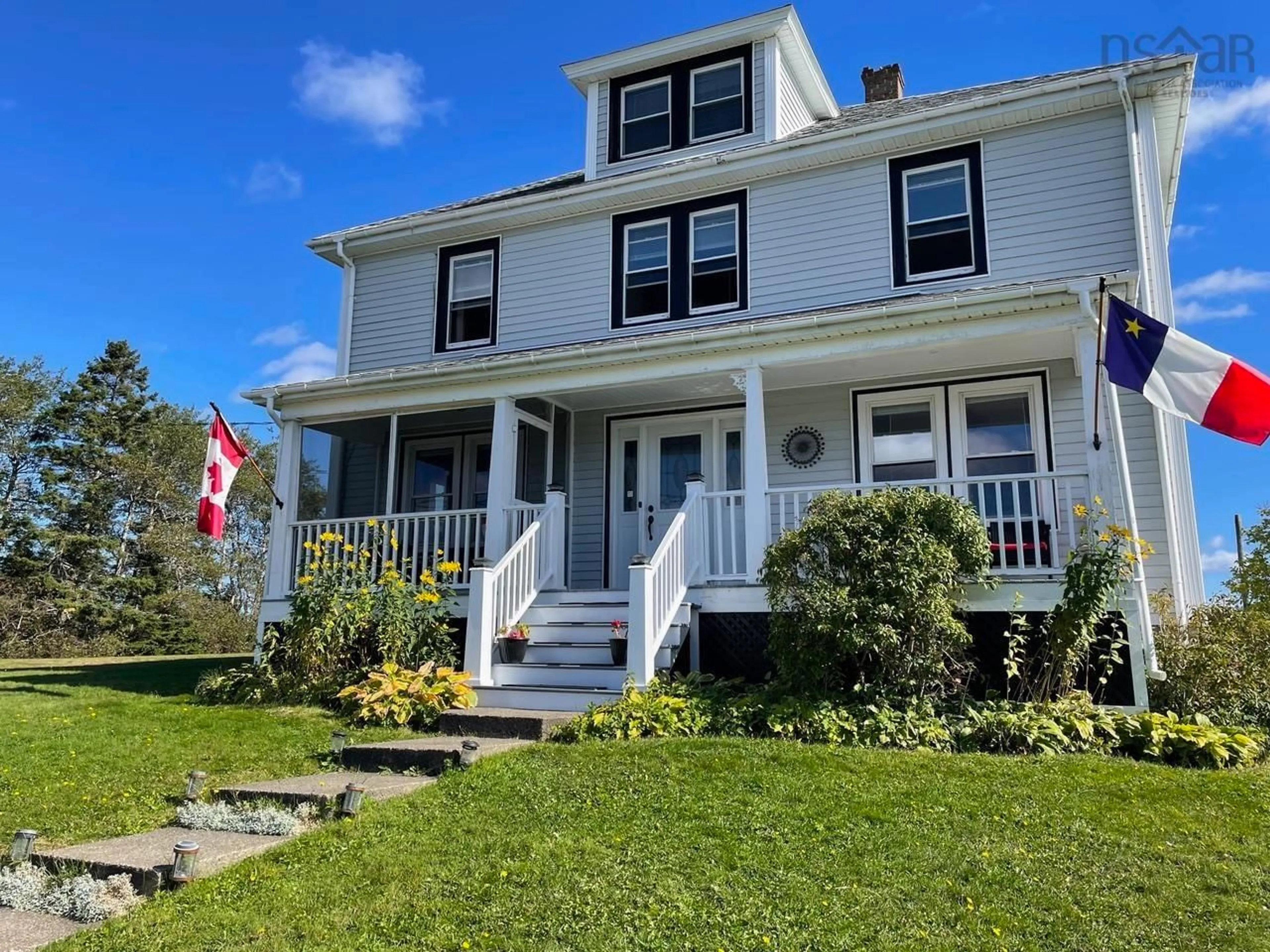 Home with vinyl exterior material, street for 6163 Highway 316, Larry's River Nova Scotia B0H 1T0