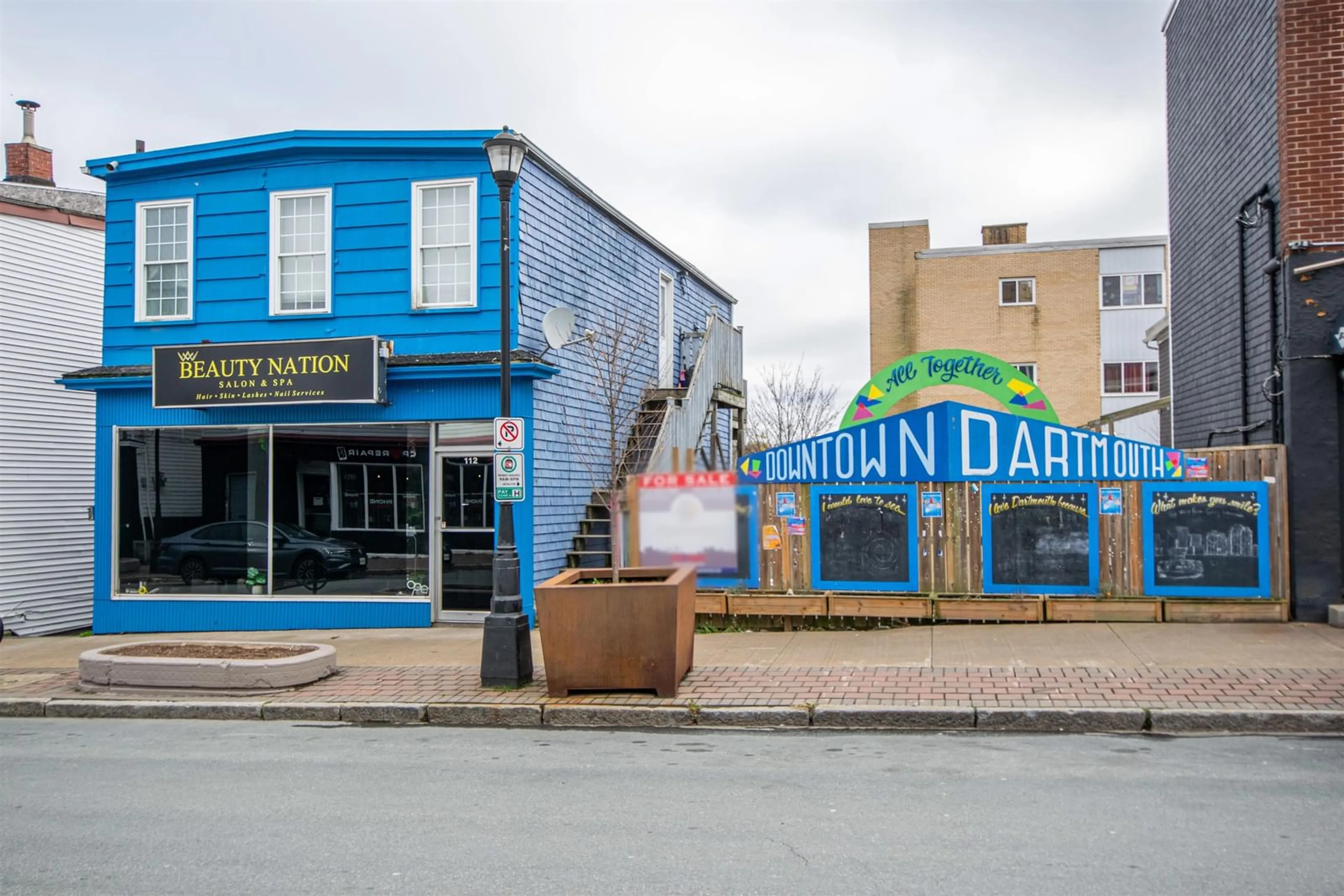 Patio, building for 110-112 Portland St, Dartmouth Nova Scotia B2Y 1H8