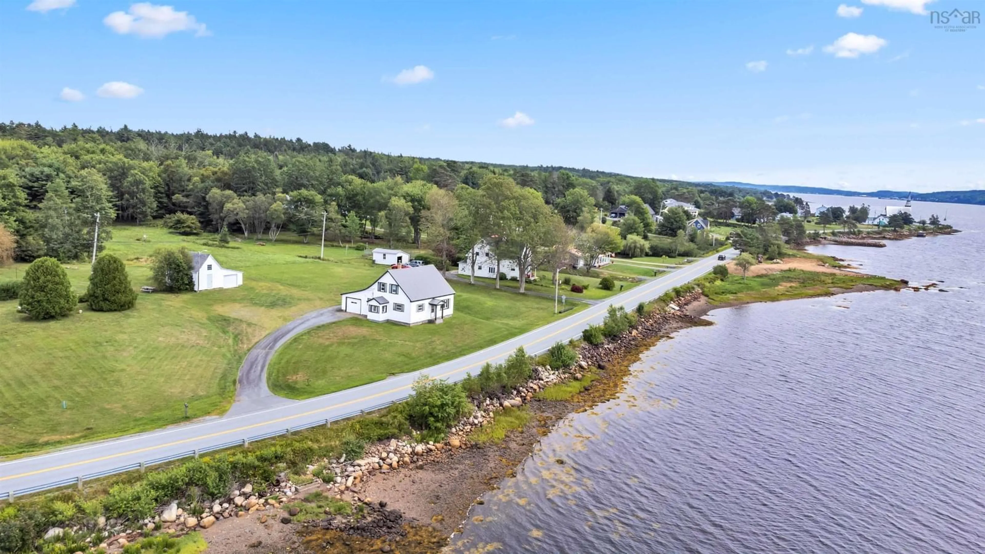 A pic from outside/outdoor area/front of a property/back of a property/a pic from drone, water/lake/river/ocean view for 5260 Highway 332, Middle Lahave Nova Scotia B4V 3L9