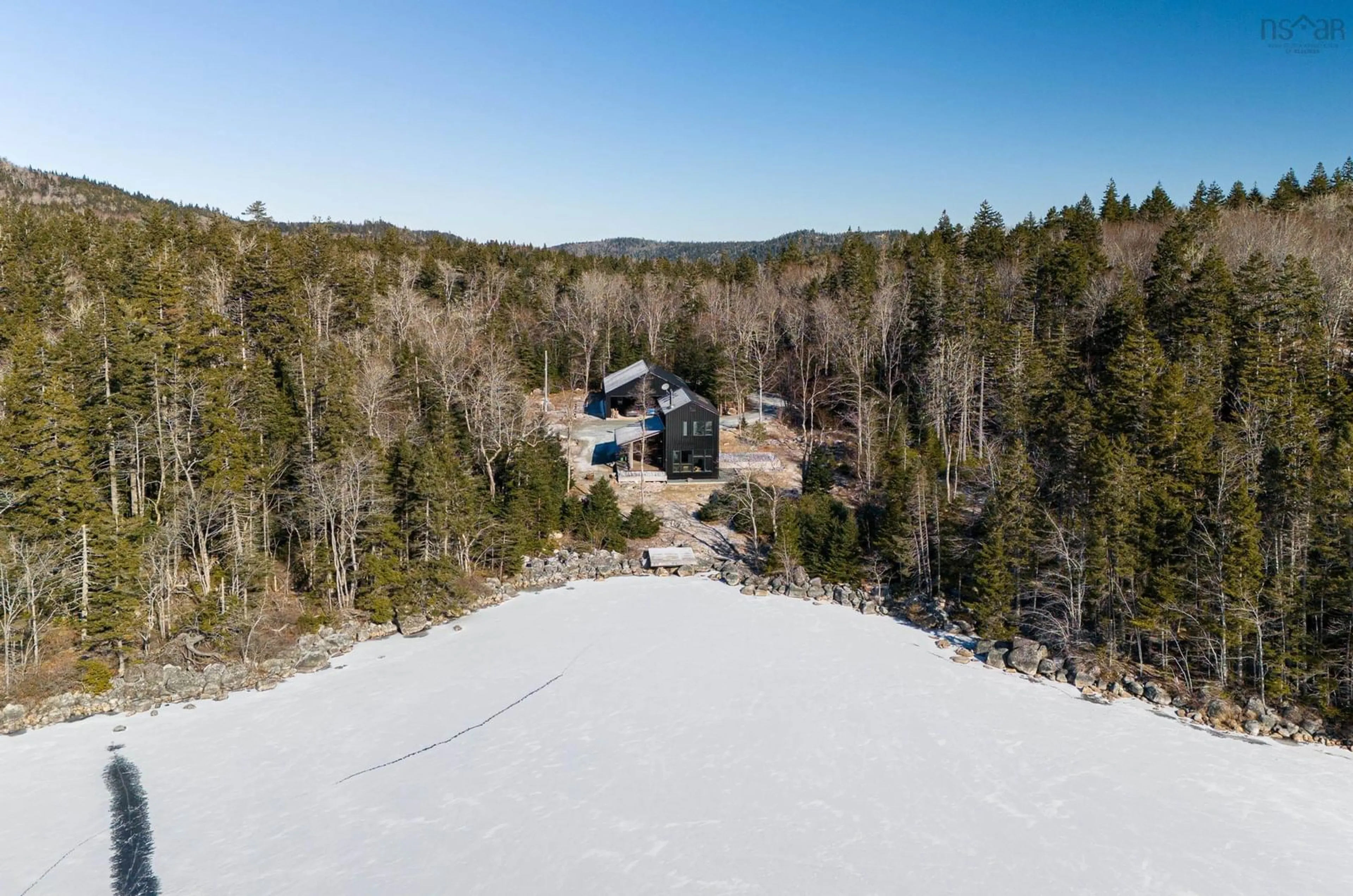 A pic from outside/outdoor area/front of a property/back of a property/a pic from drone, water/lake/river/ocean view for 172 Paces Lake Drive, Musquodoboit Harbour Nova Scotia B0J 2L0