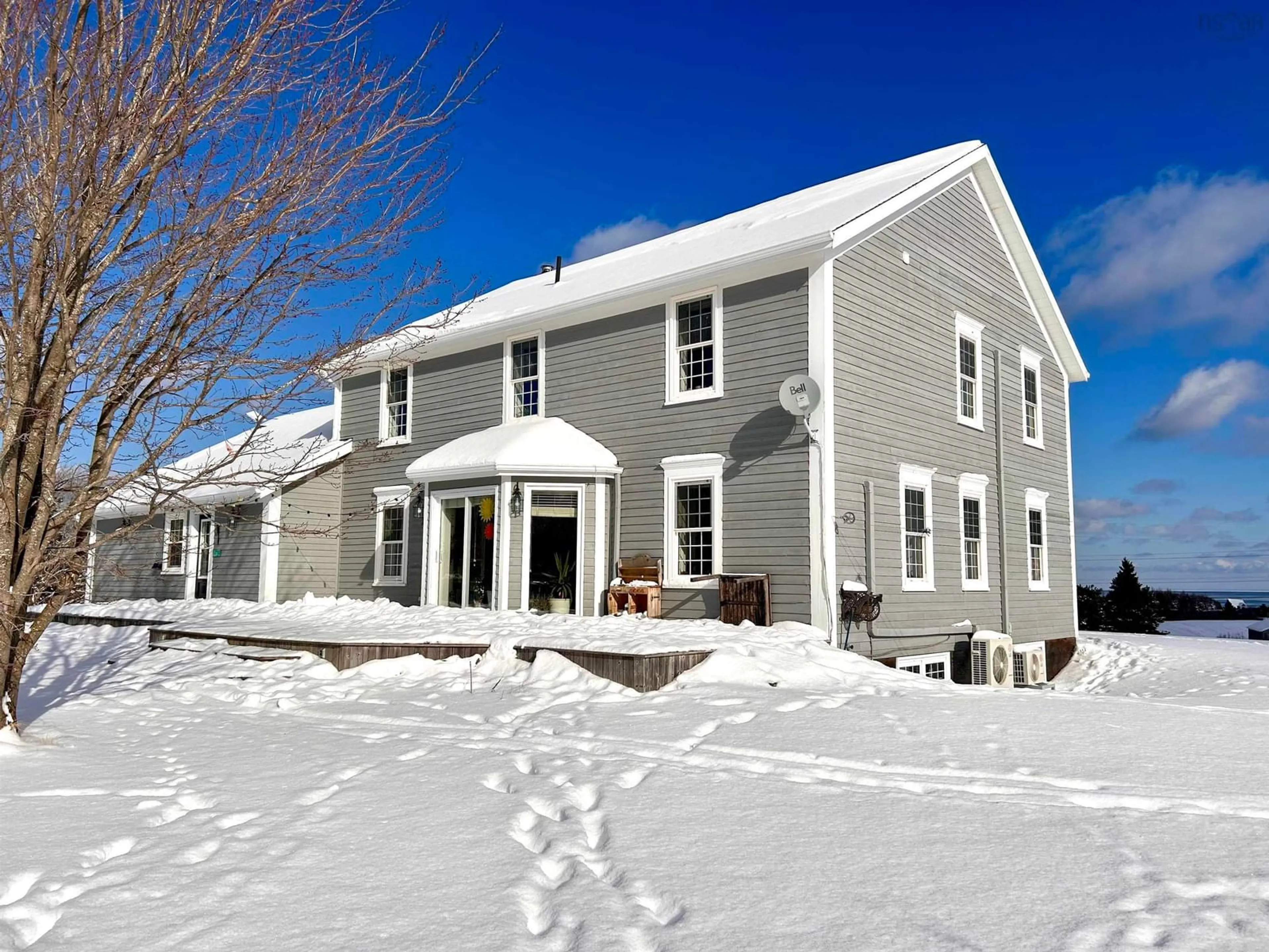 Home with vinyl exterior material, street for 7604 366 Hwy, Northport Nova Scotia B0L 1E0