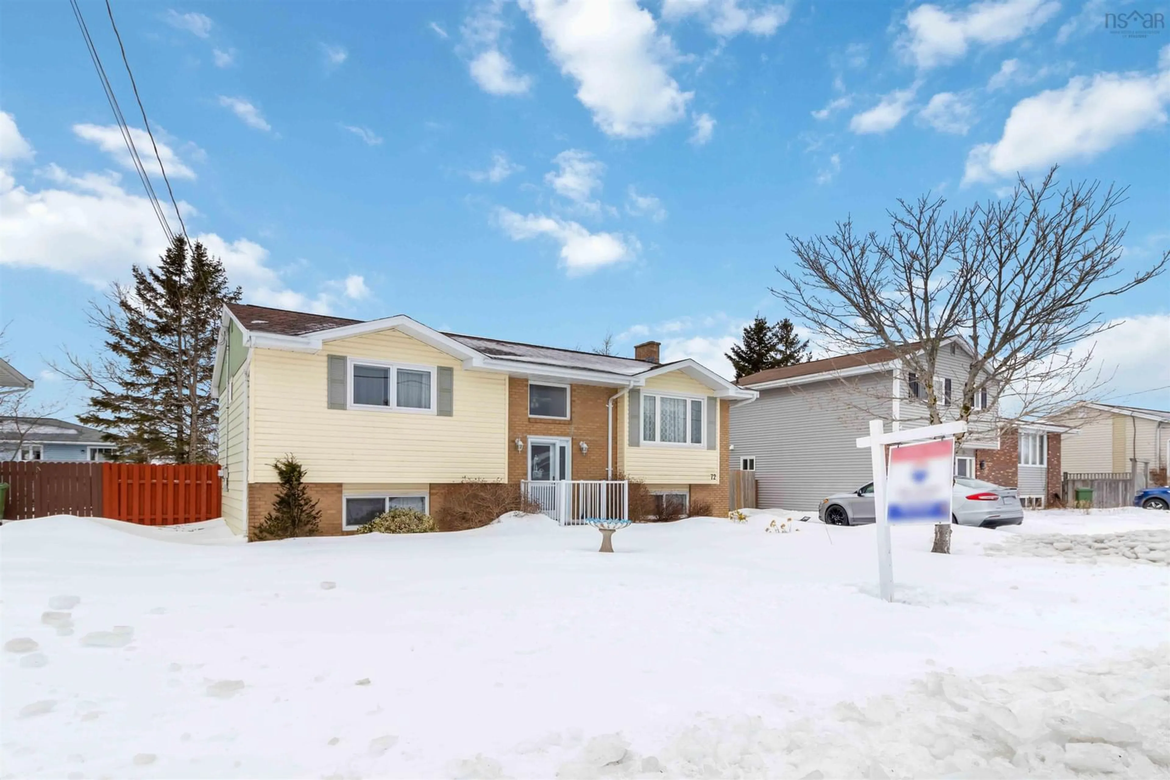 Home with vinyl exterior material, street for 72 Wexford Rd, Cole Harbour Nova Scotia B2V 1S1