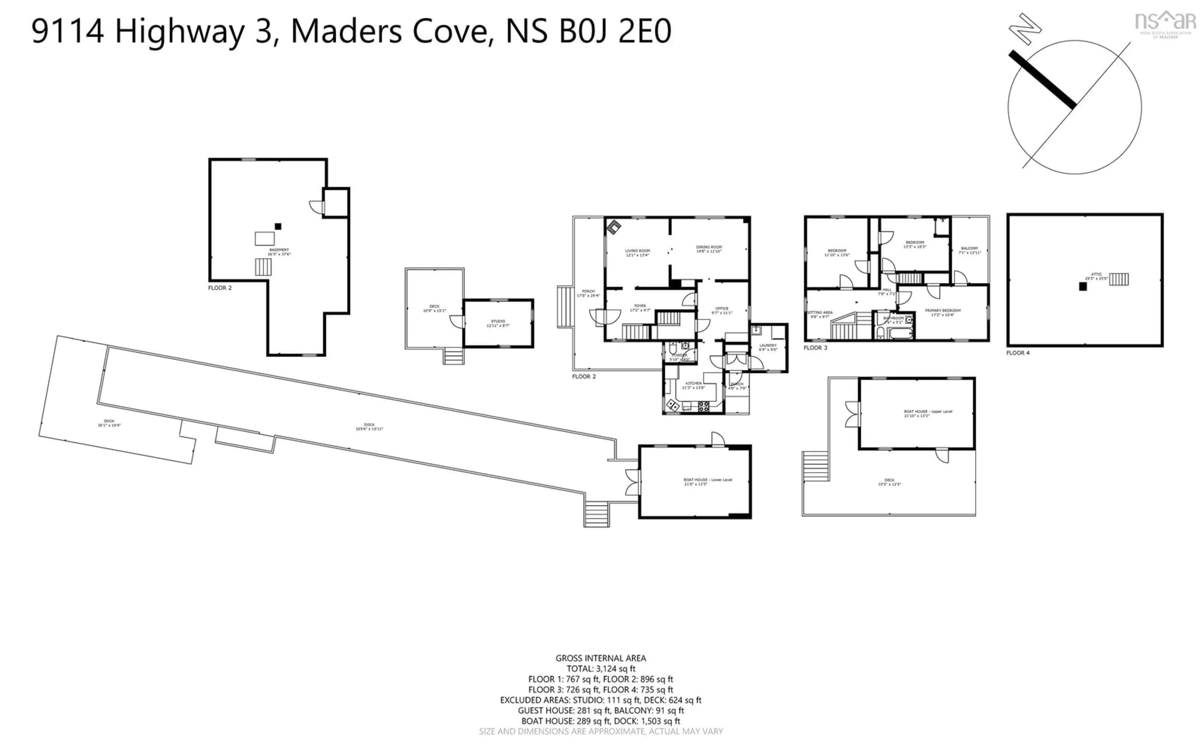 Floor plan for 9114 3 Hwy, Maders Cove Nova Scotia B0J 2E0