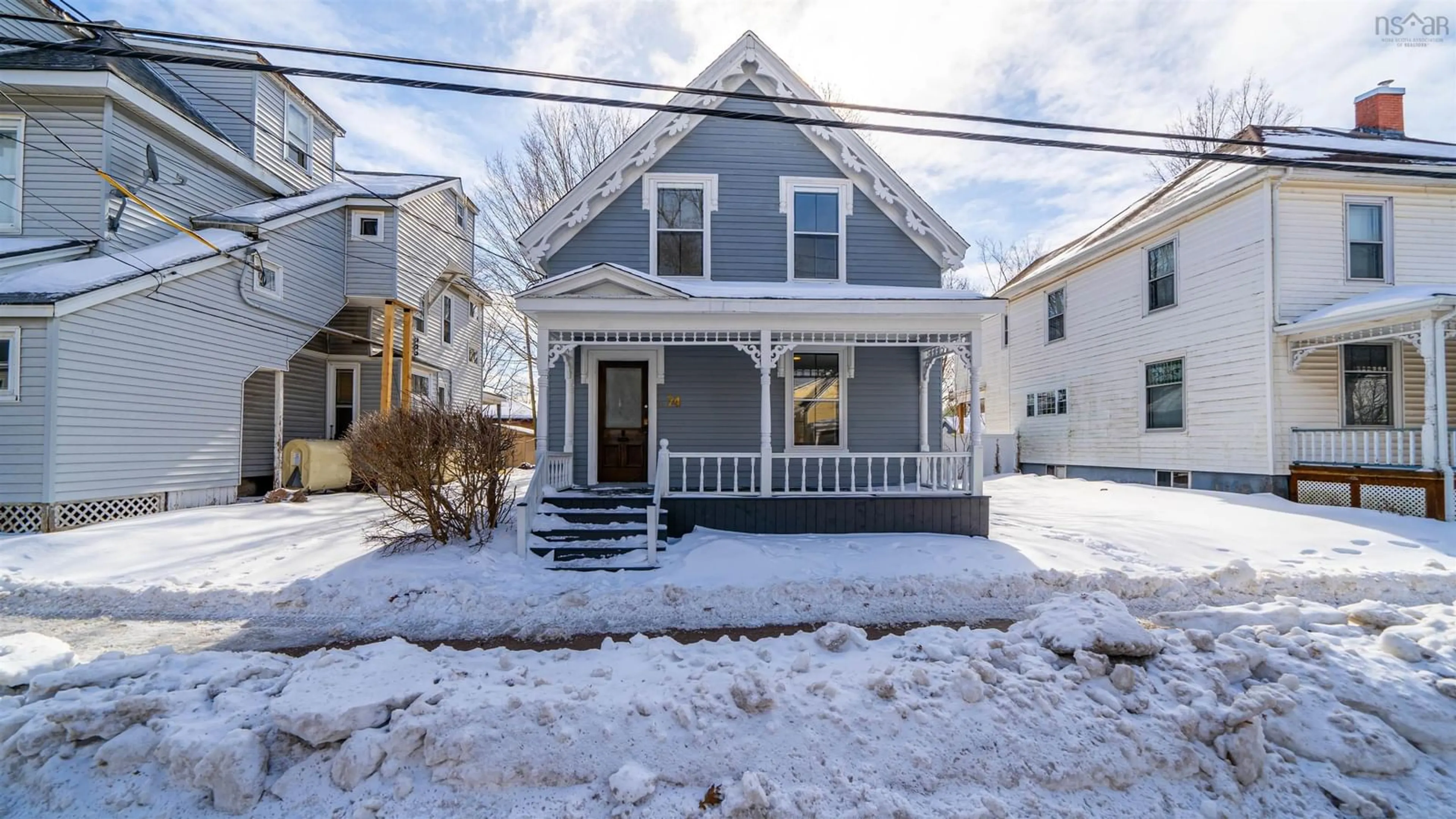 Home with vinyl exterior material, street for 74 Duke St, Truro Nova Scotia B2N 2A6