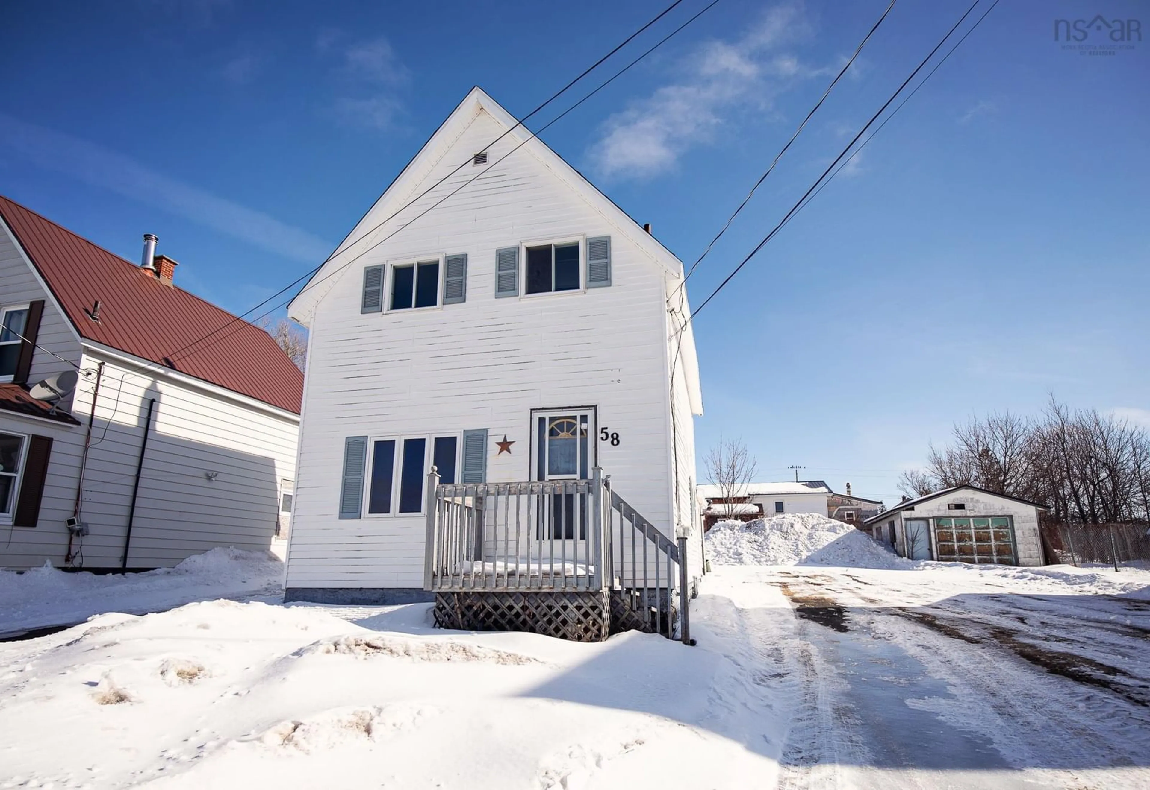 A pic from outside/outdoor area/front of a property/back of a property/a pic from drone, street for 58 Chapel St, Springhill Nova Scotia B0M 1X0