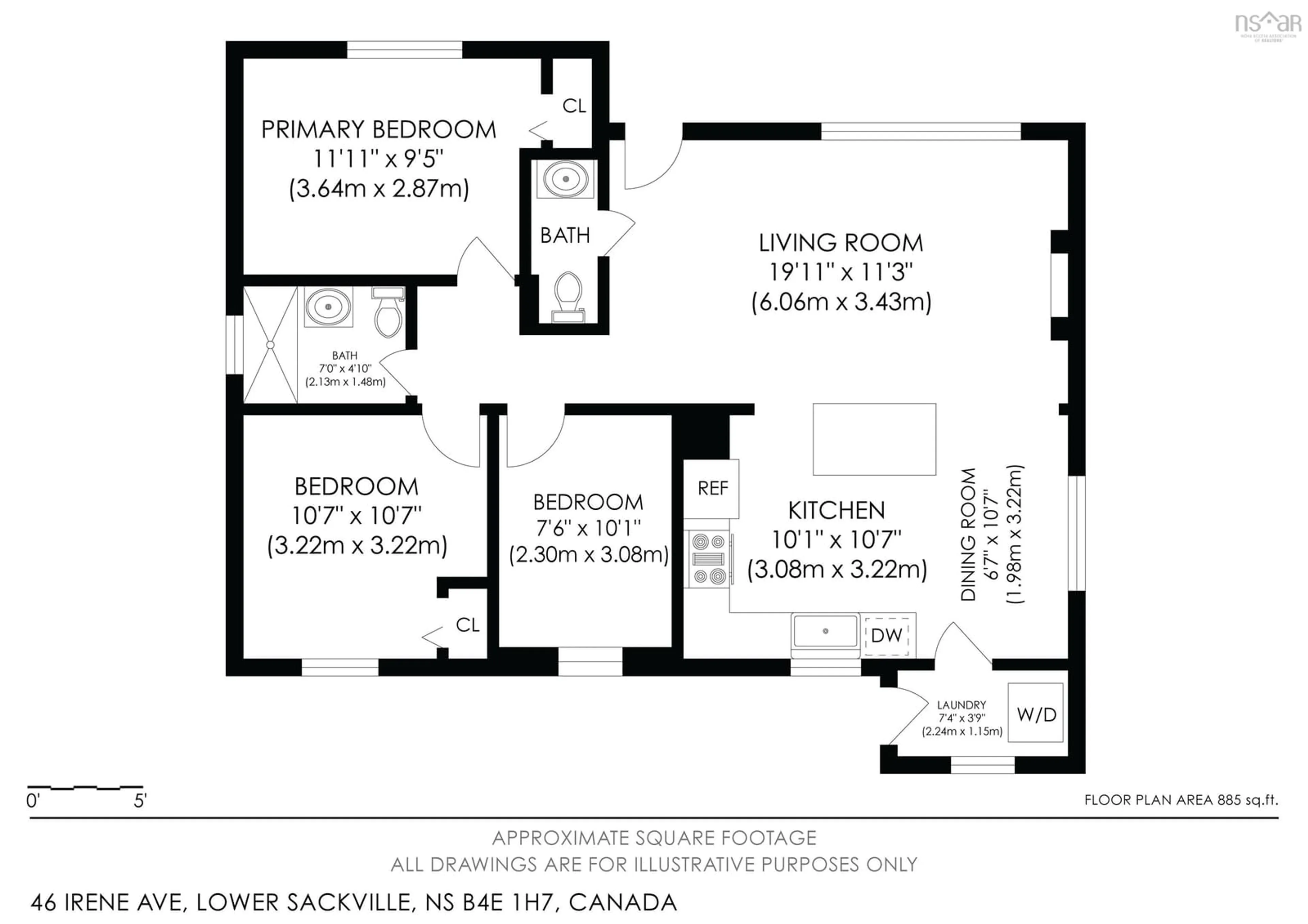 Floor plan for 46 Irene Avenue, Lower Sackville Nova Scotia B4E 1H7