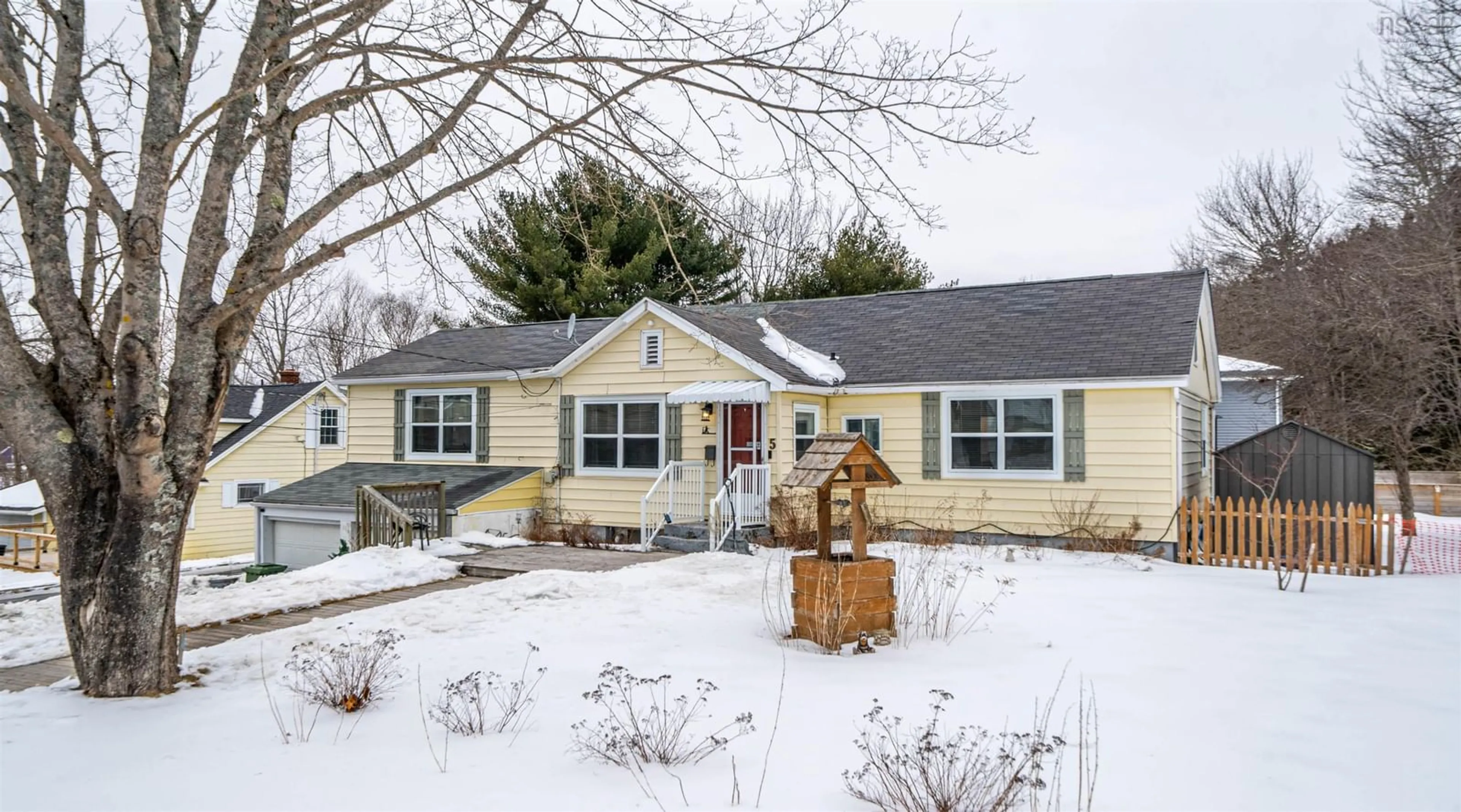 Home with vinyl exterior material, street for 5 Montebello Dr, Dartmouth Nova Scotia B2X 2H5