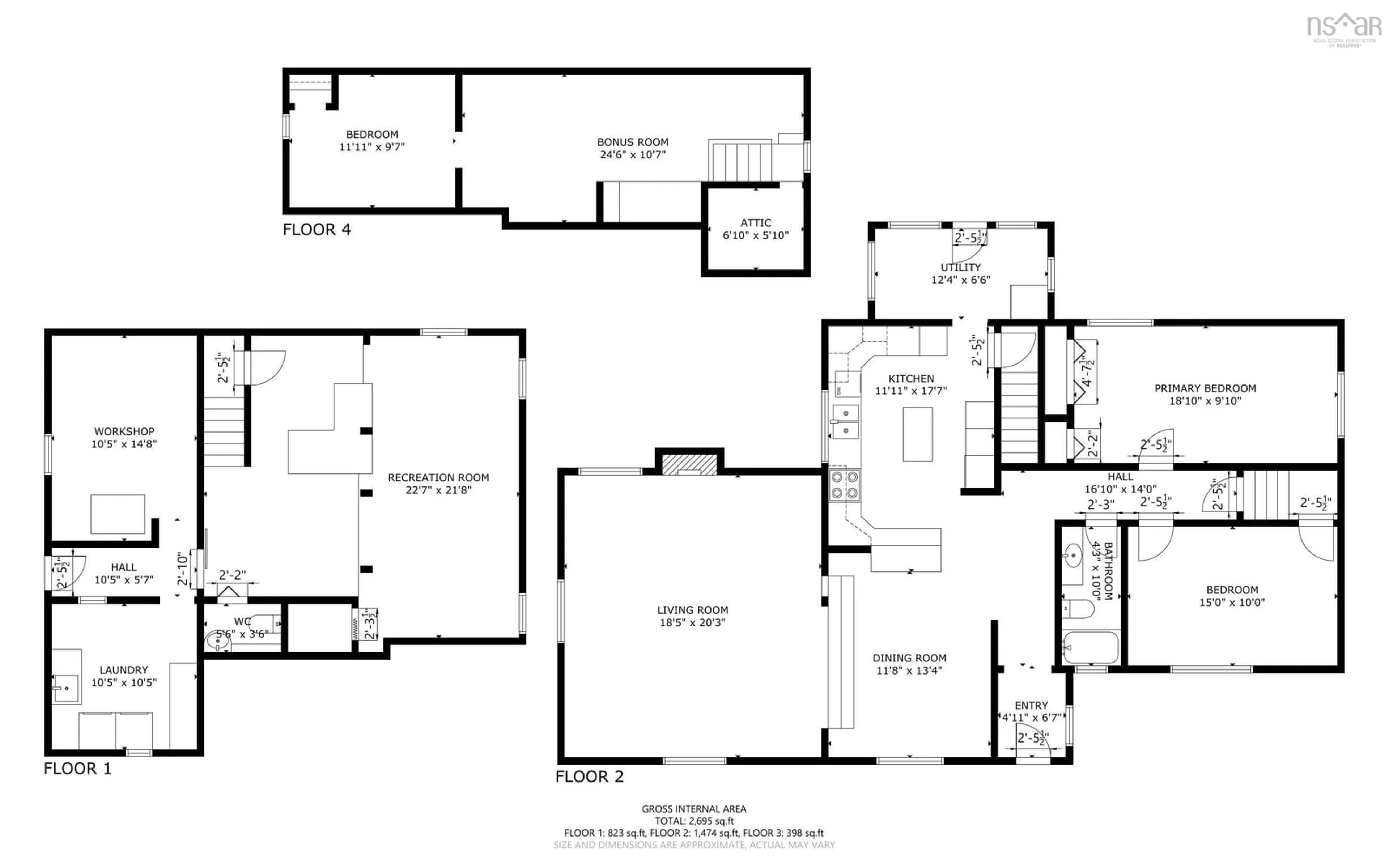 Floor plan for 5 Montebello Dr, Dartmouth Nova Scotia B2X 2H5