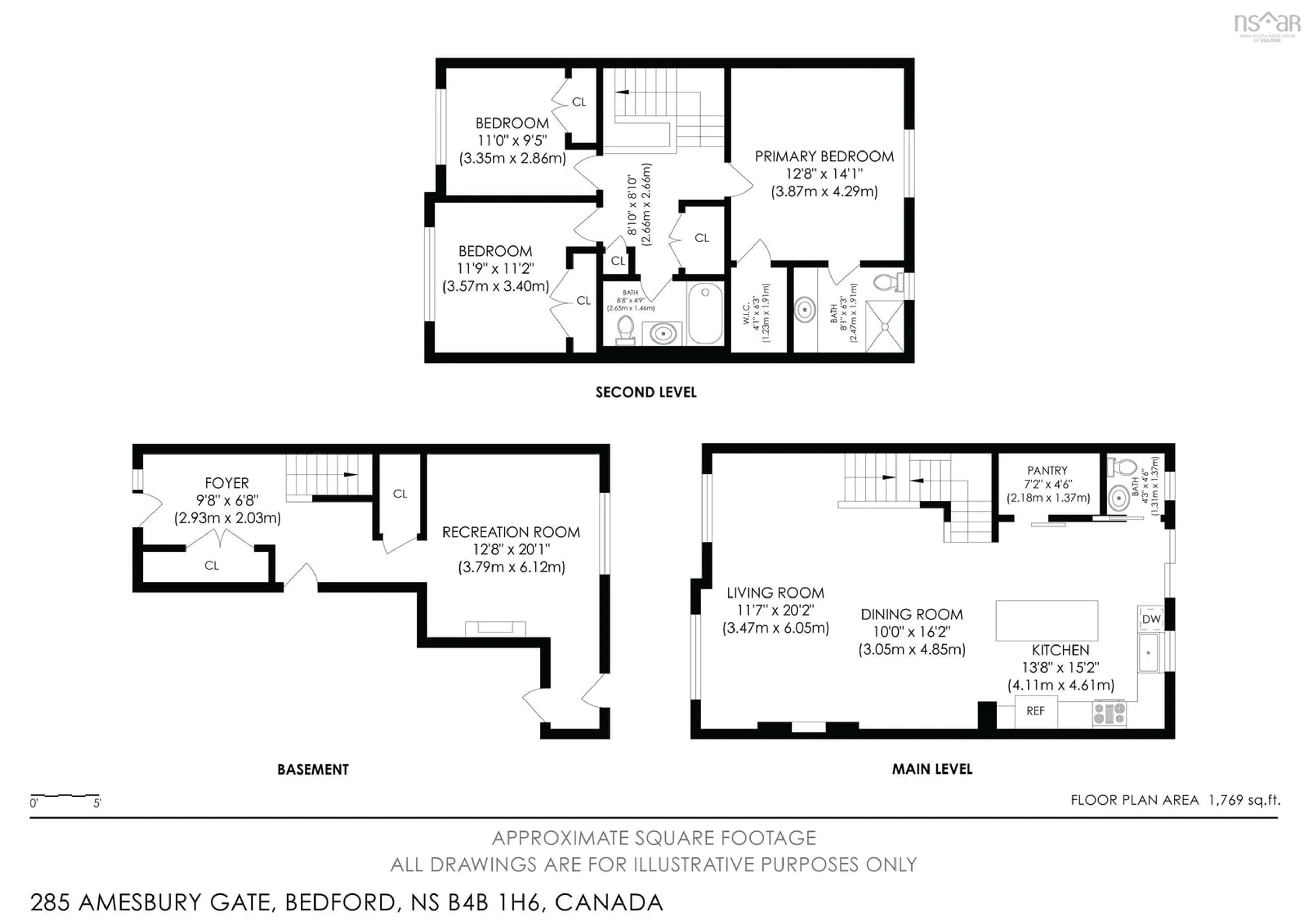 Floor plan for 285 Amesbury Gate, Bedford West Nova Scotia B4B 0R8