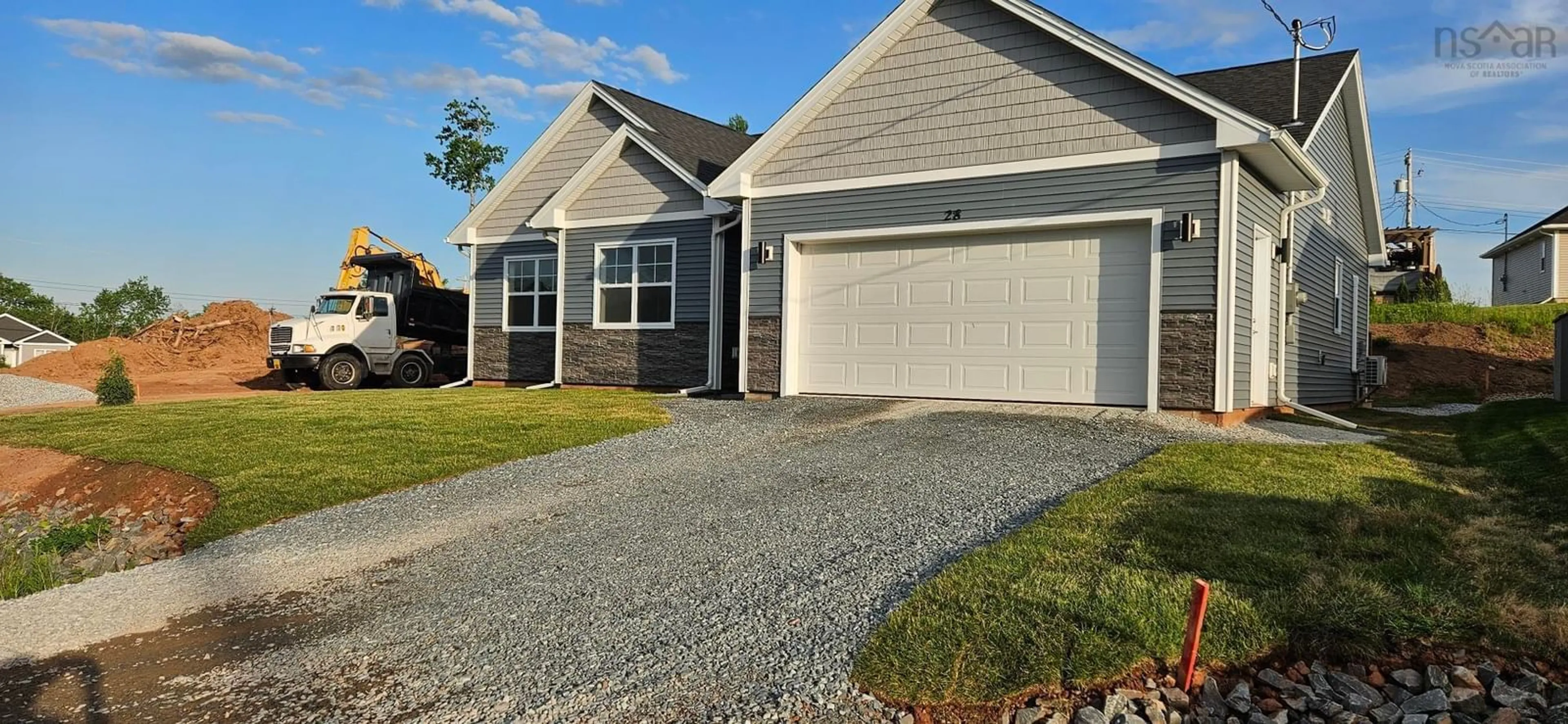 Home with vinyl exterior material, street for 20 Perry Cres, Stewiacke Nova Scotia B0N 2J0