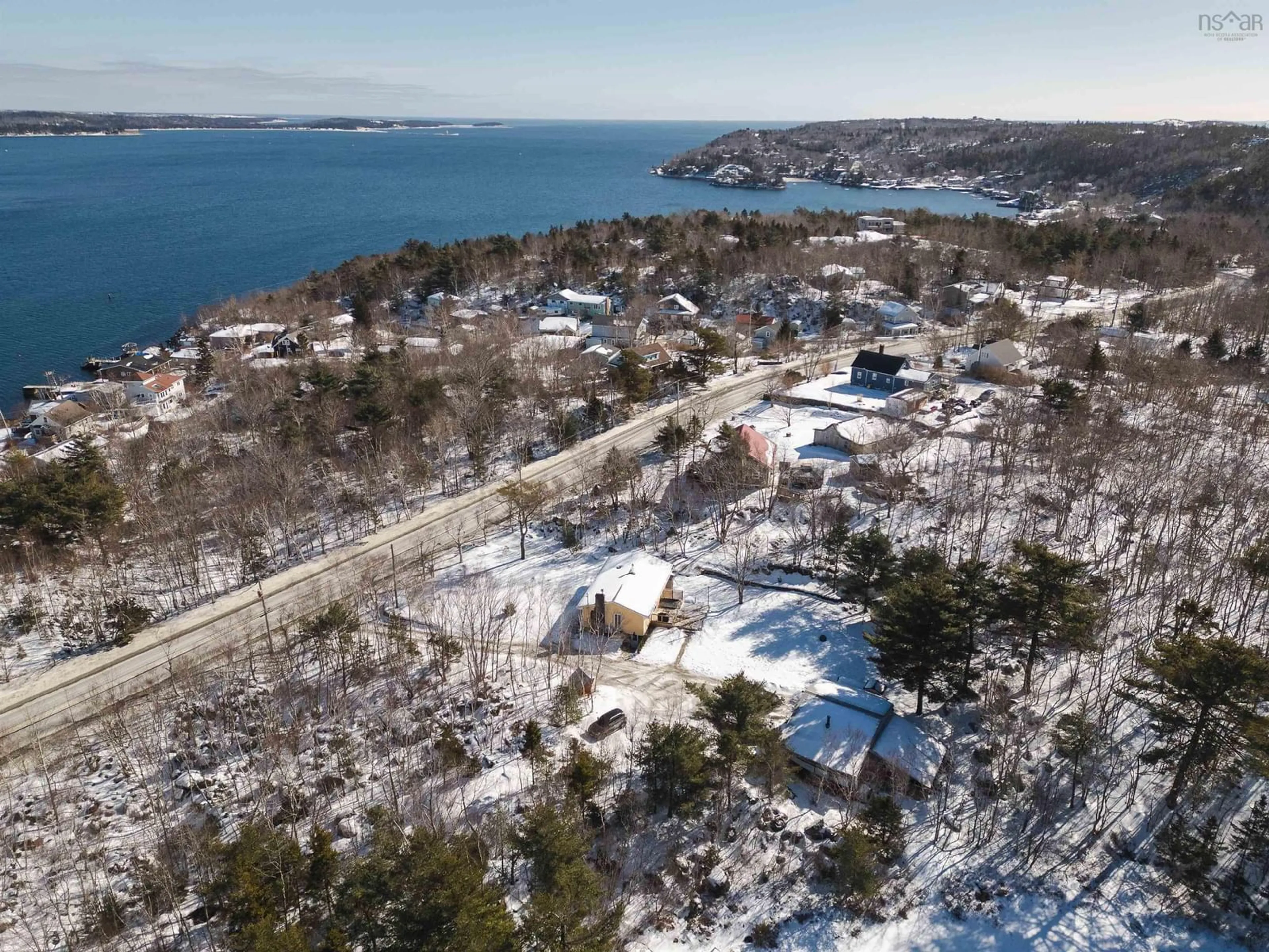 A pic from outside/outdoor area/front of a property/back of a property/a pic from drone, water/lake/river/ocean view for 2565 Purcells Cove Rd, Halifax Nova Scotia B3P 2E7