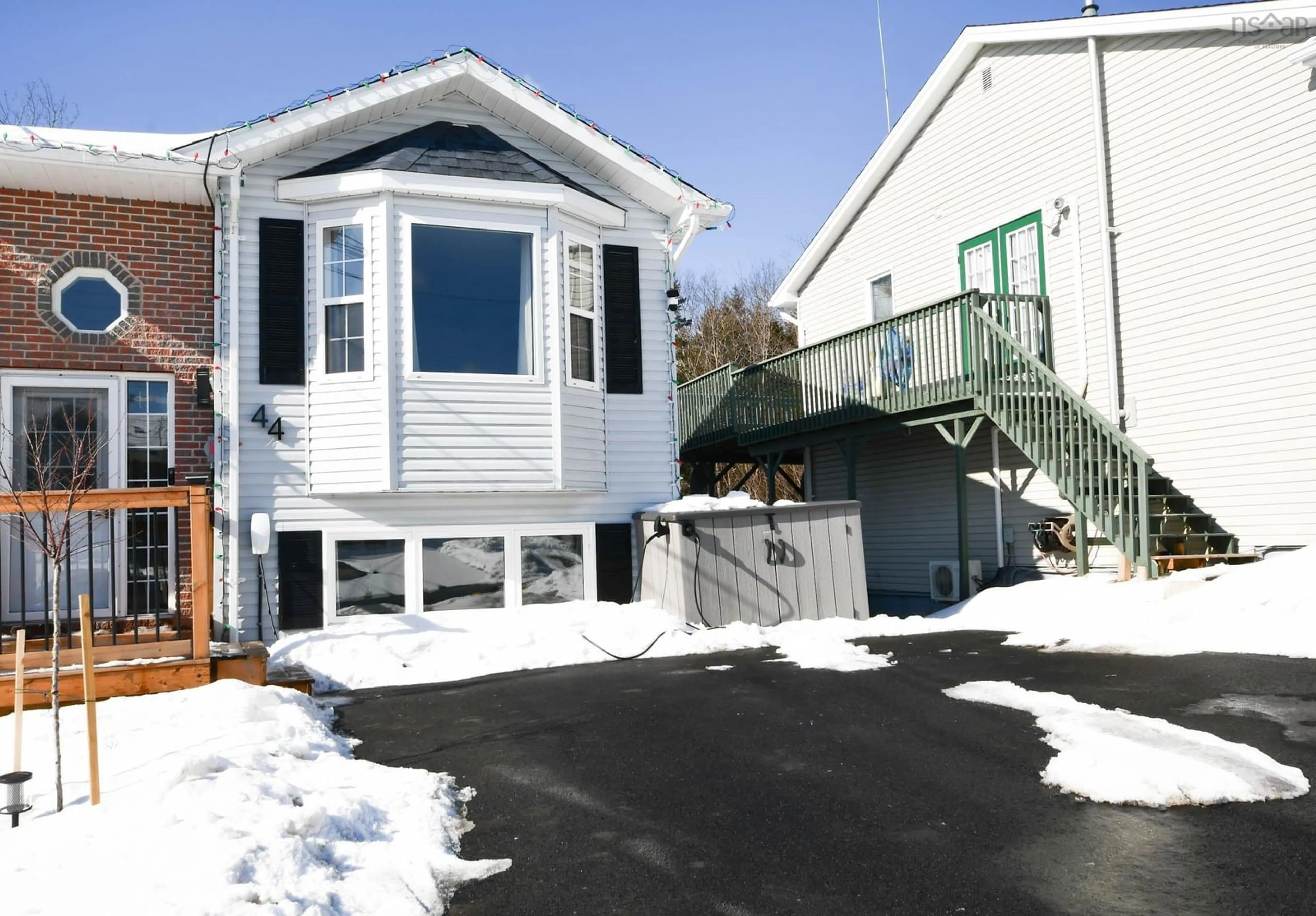 Home with vinyl exterior material, street for 44 Hewer Cres, Middle Sackville Nova Scotia B4E 3E7