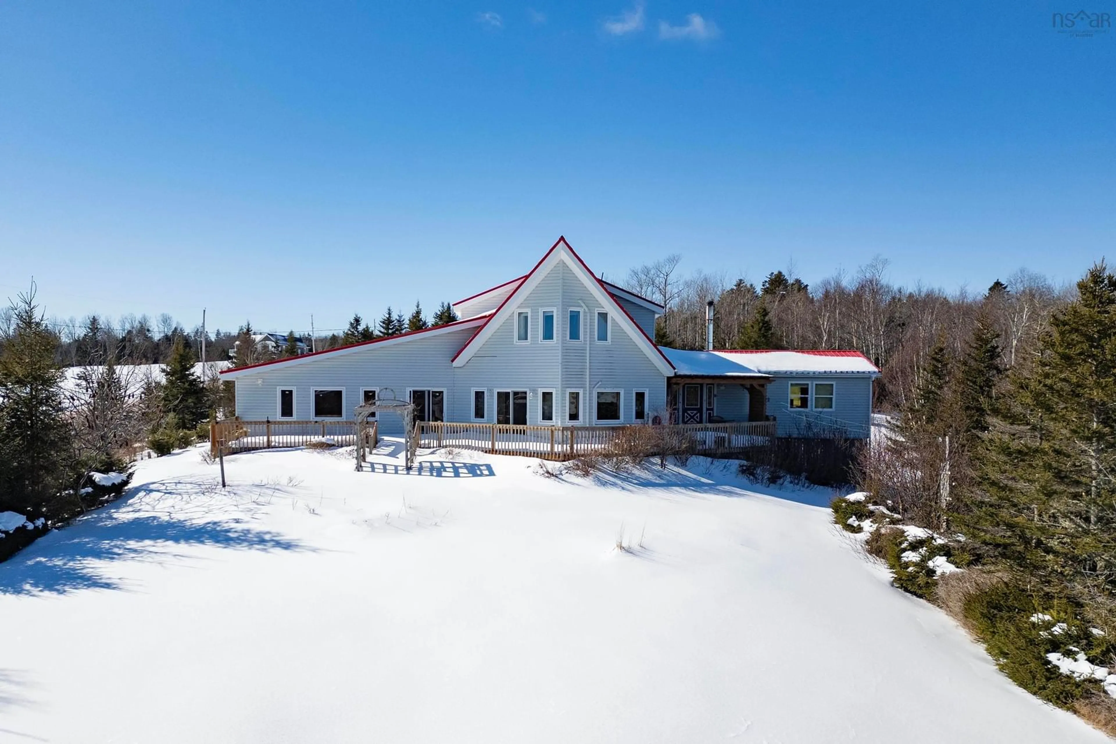 A pic from outside/outdoor area/front of a property/back of a property/a pic from drone, unknown for 100 Phinney Lane, Parrsboro Nova Scotia B0M 1S0