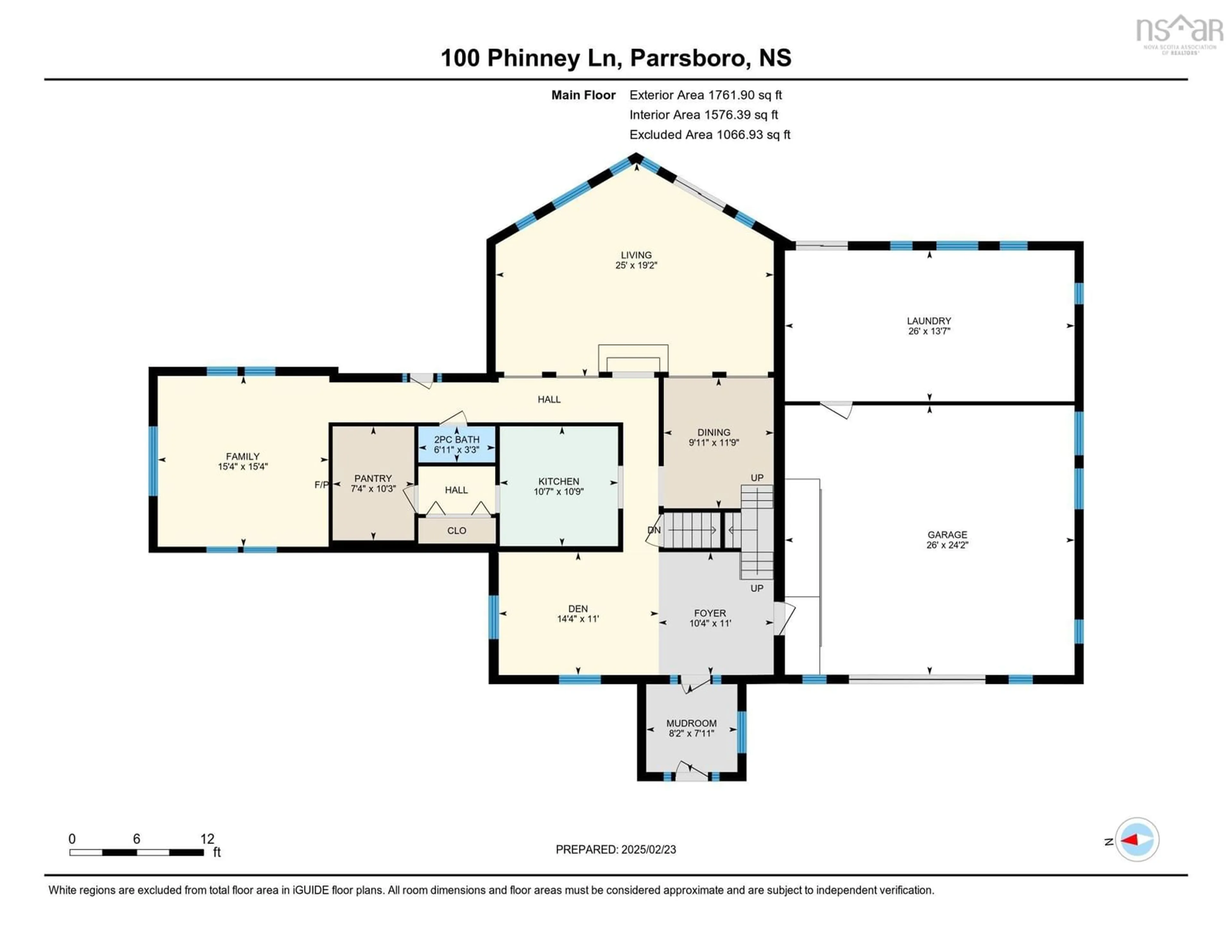 Floor plan for 100 Phinney Lane, Parrsboro Nova Scotia B0M 1S0