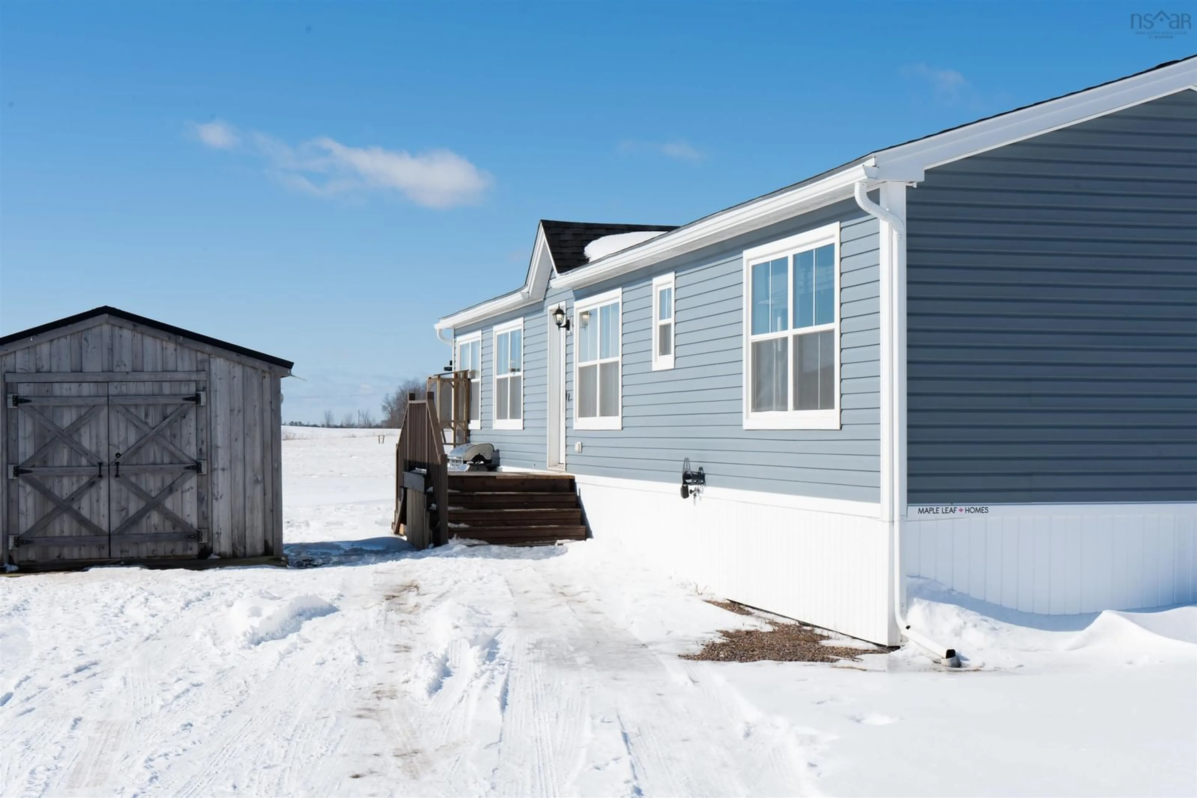 Home with vinyl exterior material, street for 157 Board Landing Rd, Central Onslow Nova Scotia B6L 5B7