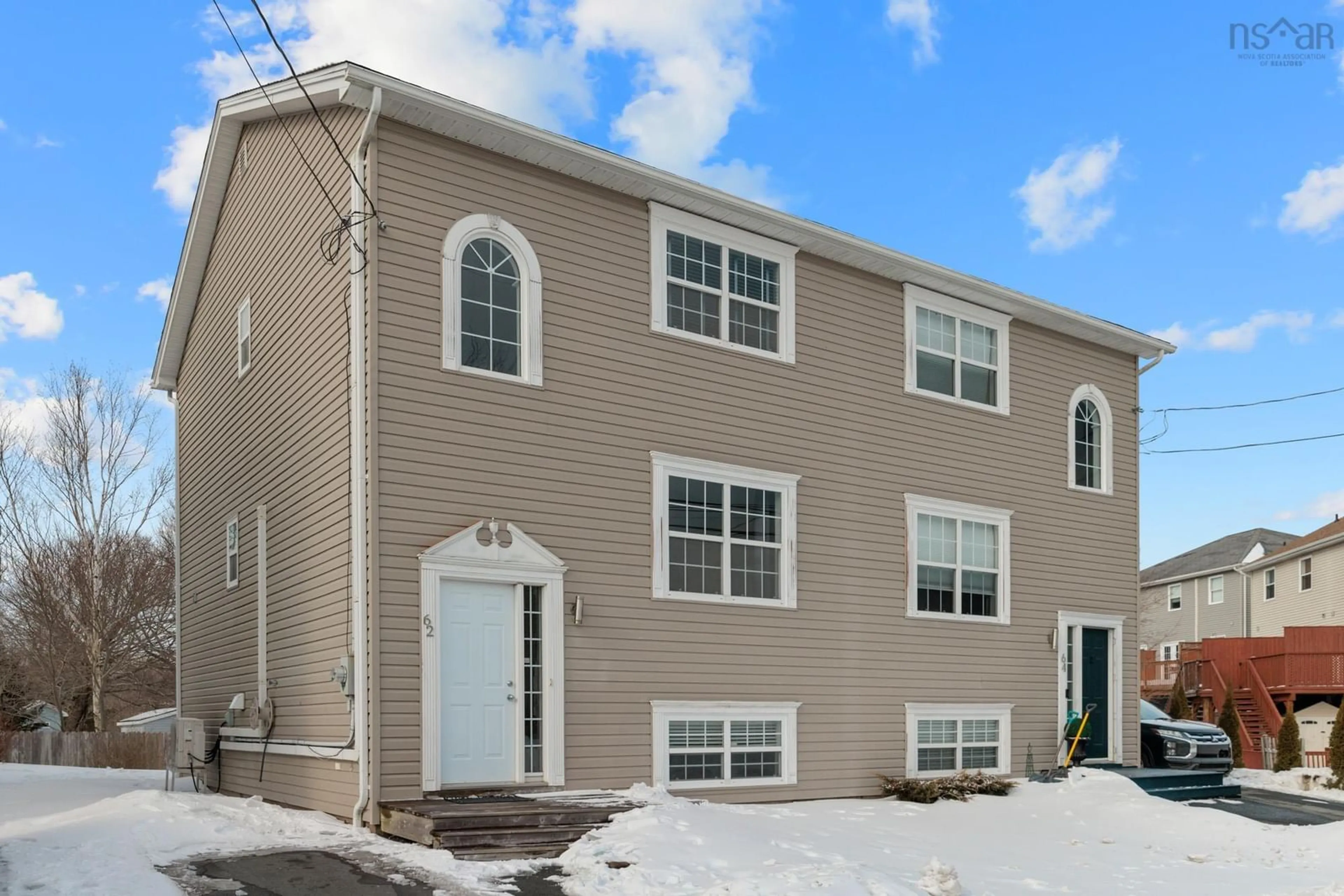 Home with vinyl exterior material, street for 62 Feruz Cres, Halifax Nova Scotia B3R 2N3