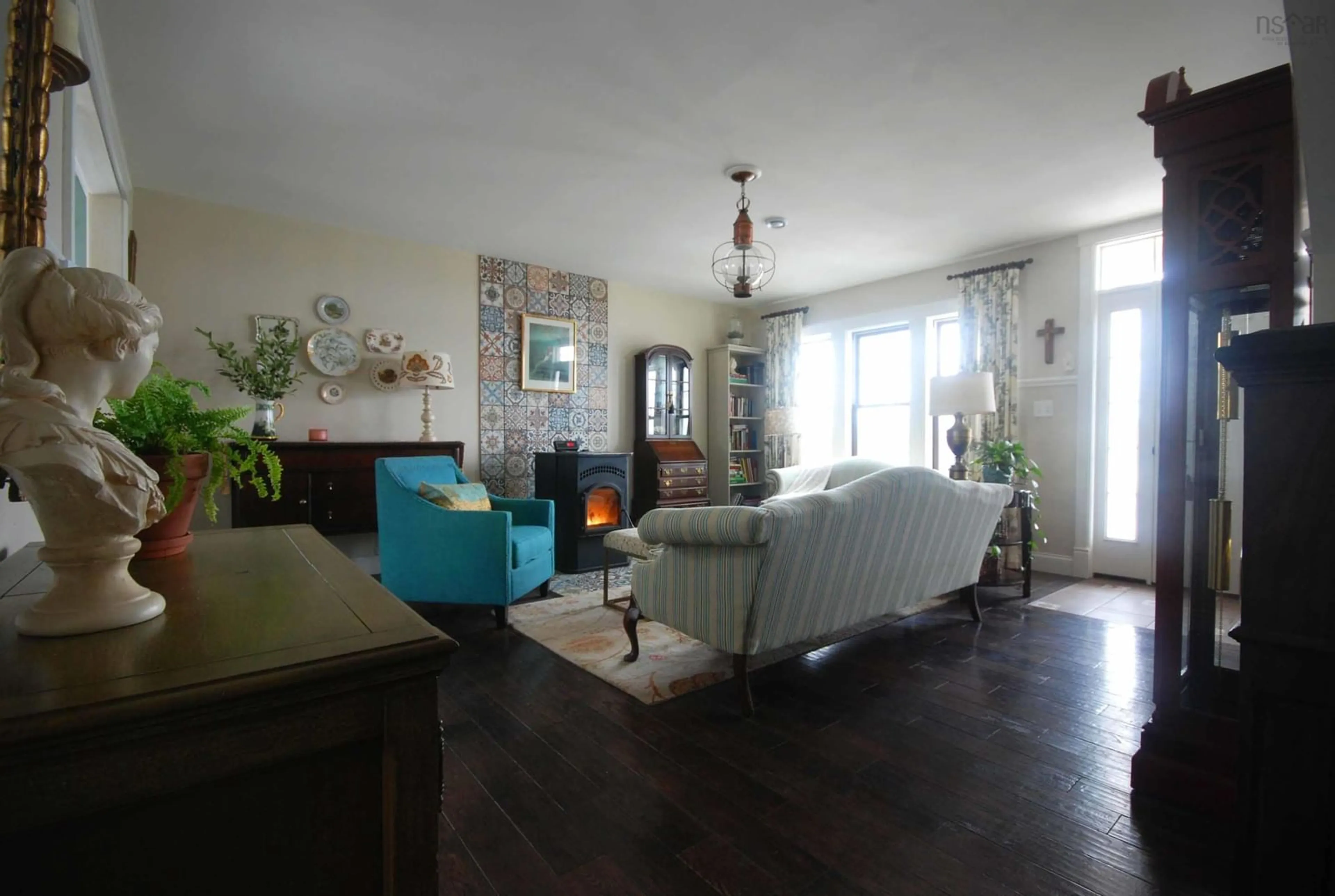 Living room with furniture, wood/laminate floor for 27 Alex Terrace, Antigonish, N.S., Antigonish Nova Scotia B2G 0A6