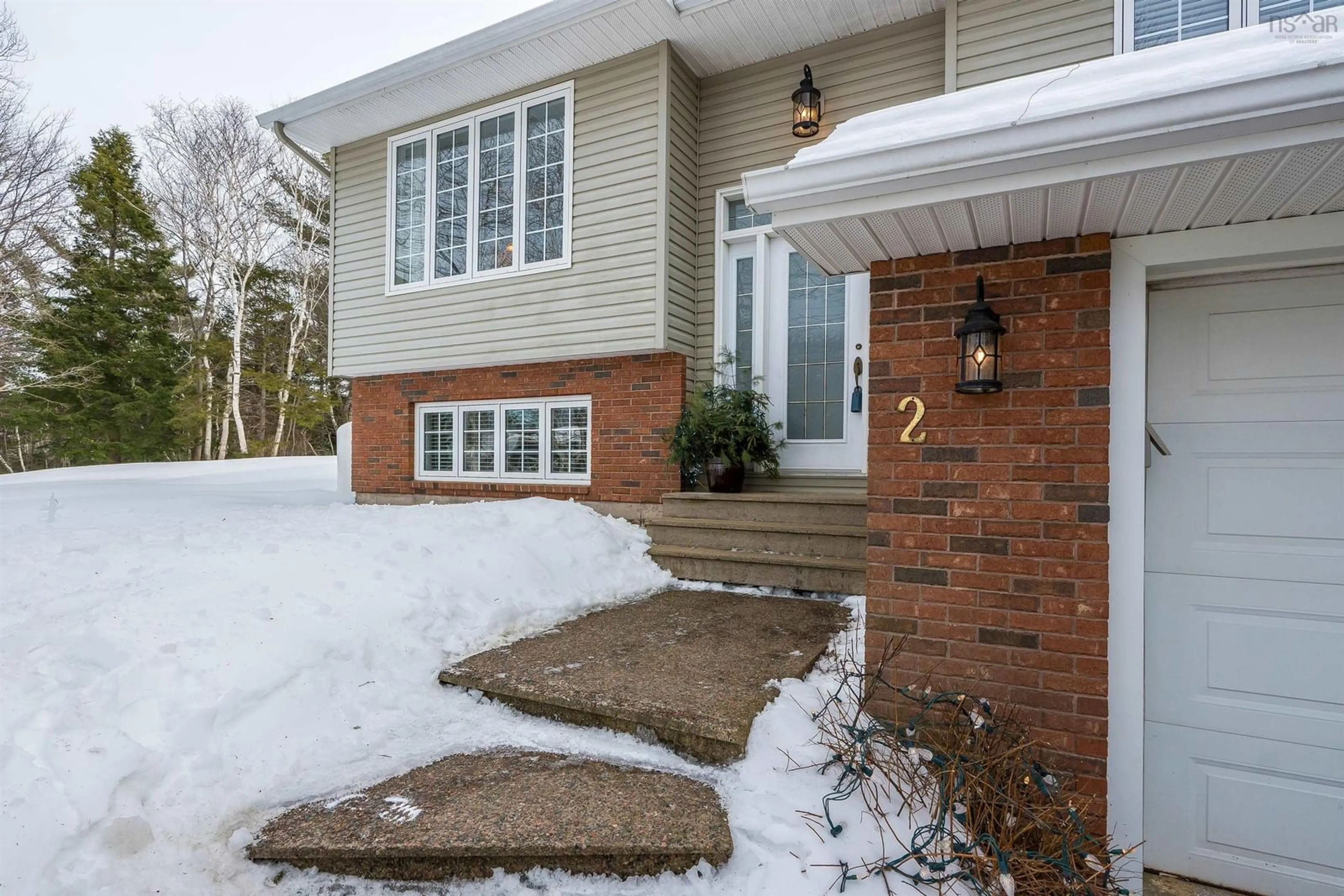 Home with brick exterior material, street for 2 Sheffield Crt, Fall River Nova Scotia B2T 1A4