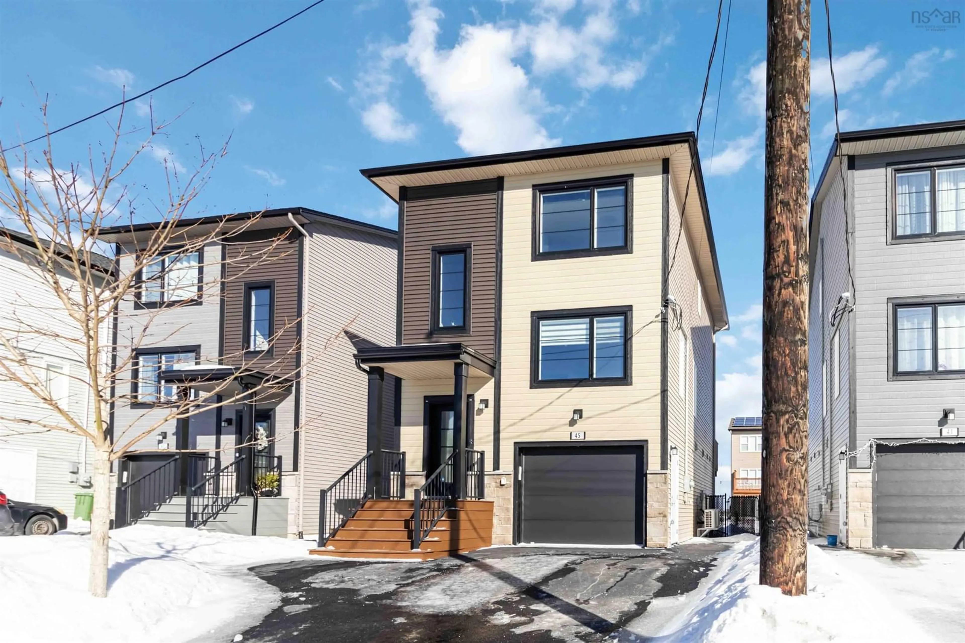 Home with brick exterior material, street for 45 Travertine Crt, Halifax Nova Scotia B3P 0J5