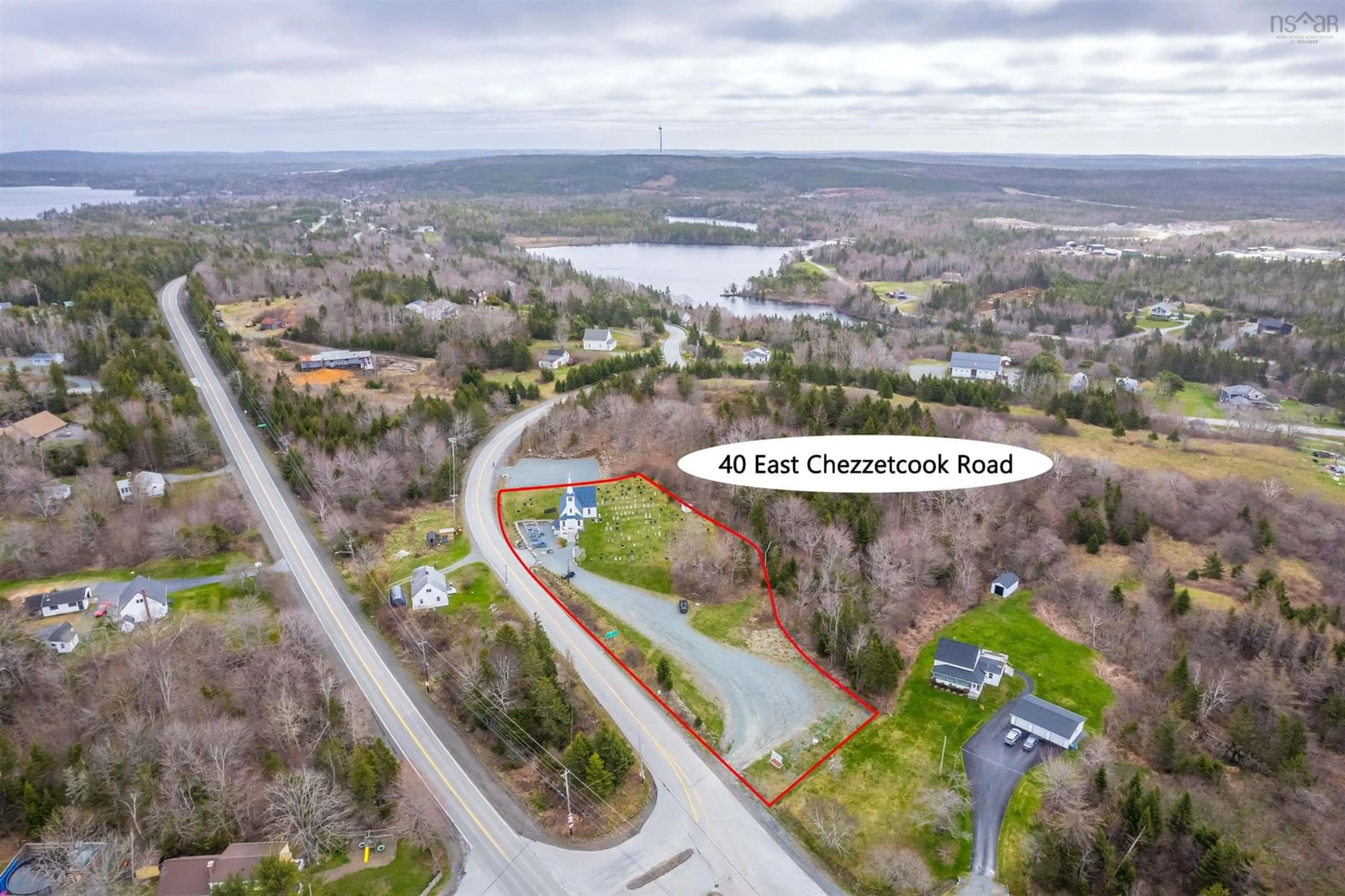 A pic from outside/outdoor area/front of a property/back of a property/a pic from drone, water/lake/river/ocean view for 40 East Chezzetcook Rd, Head Of Chezzetcook Nova Scotia B0J 2L0