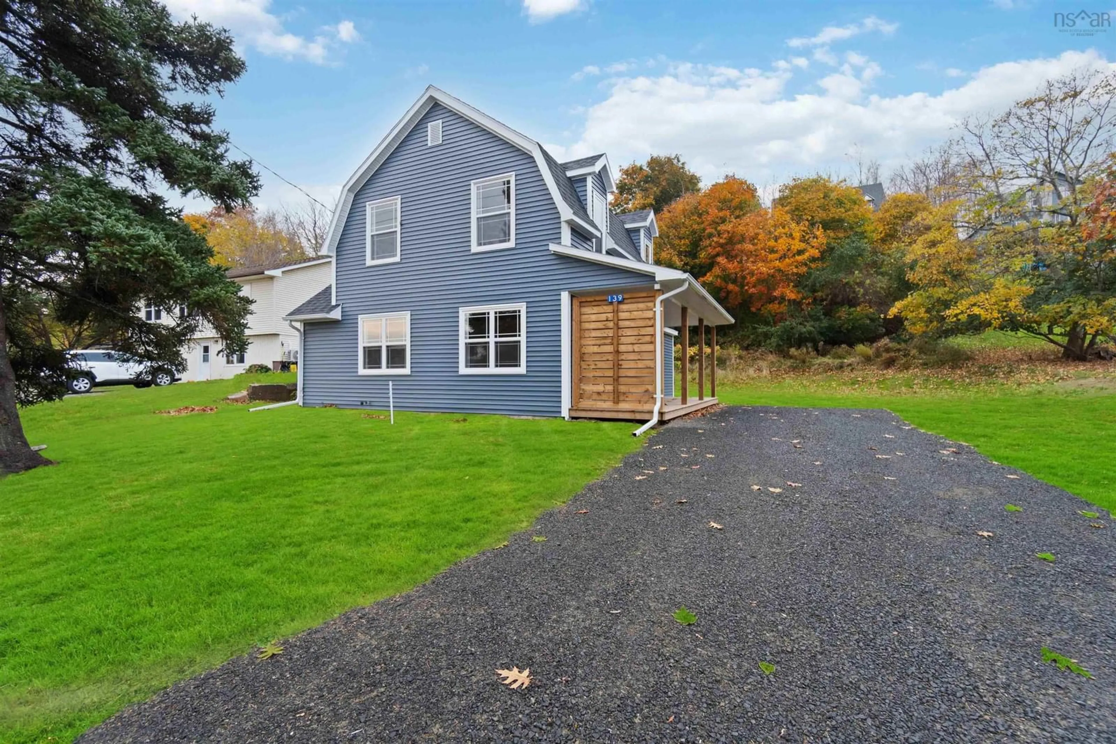 A pic from outside/outdoor area/front of a property/back of a property/a pic from drone, water/lake/river/ocean view for 139 First Ave, Digby Nova Scotia B0V 1A0