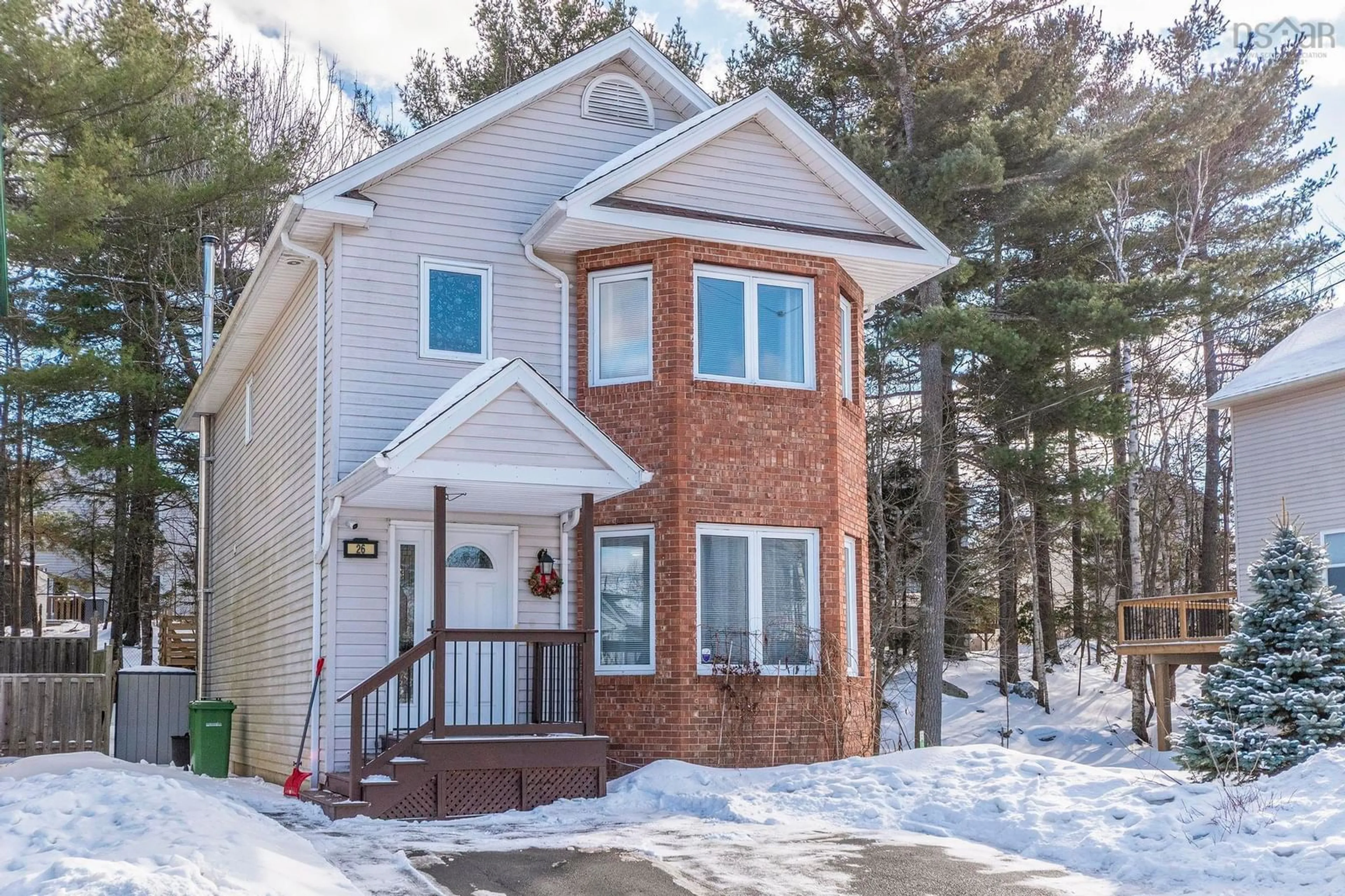 Home with brick exterior material, street for 26 James Winfield Lane, Bedford South Nova Scotia B4A 4C3