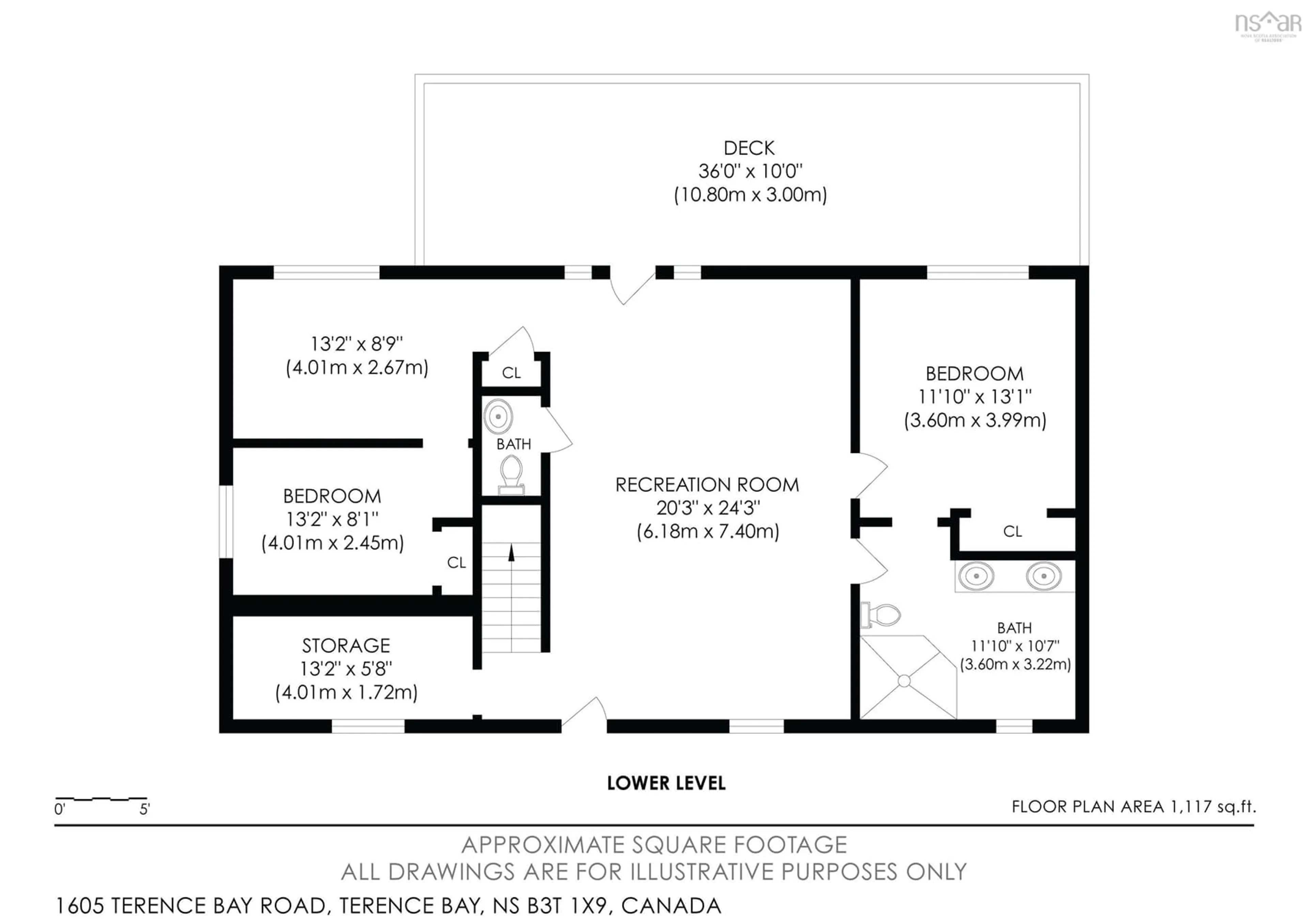 Floor plan for 1605 Terence Bay Rd, Terence Bay Nova Scotia B3T 1X9