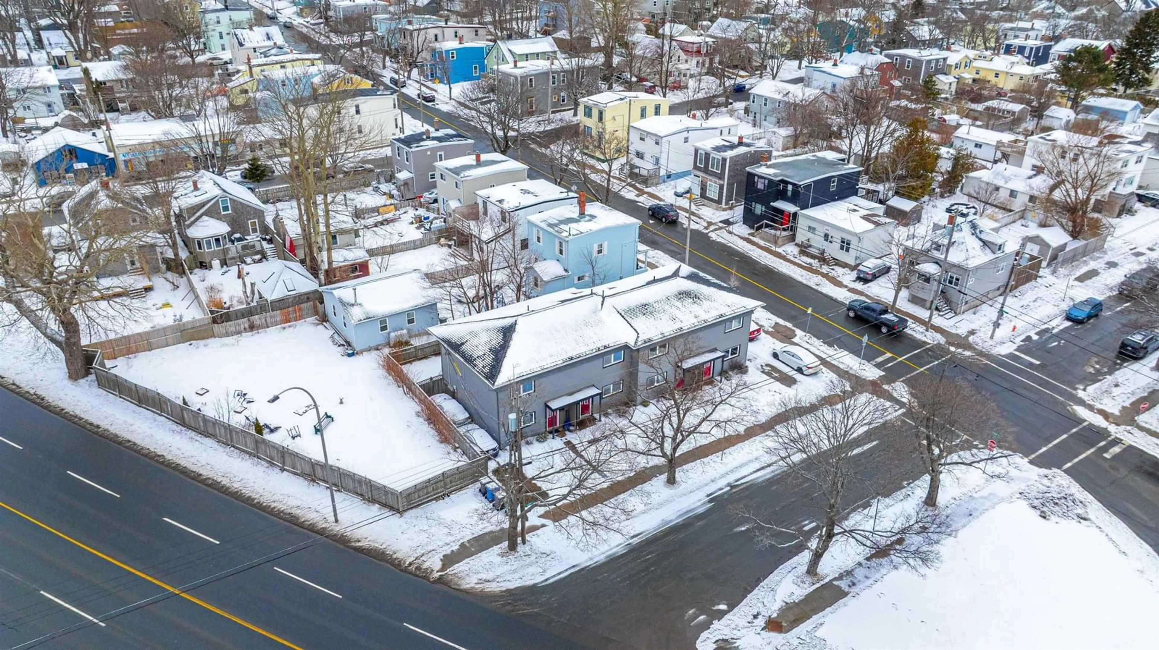 A pic from outside/outdoor area/front of a property/back of a property/a pic from drone, street for 6011 Stairs St, Halifax Nova Scotia B3K 2E4