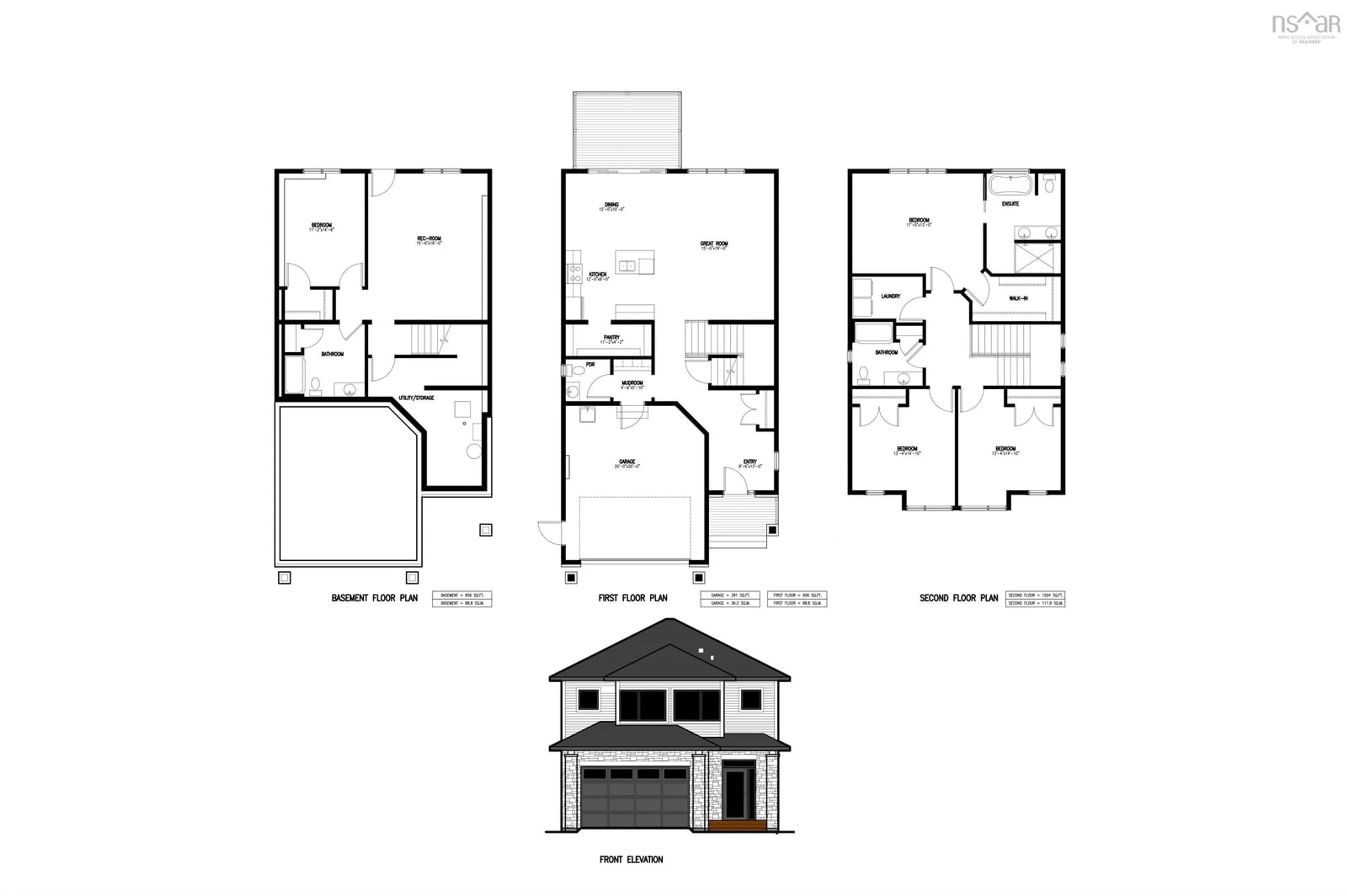 Floor plan for GW-4 26 Gardenia Way, Dartmouth Nova Scotia B2X 0C8