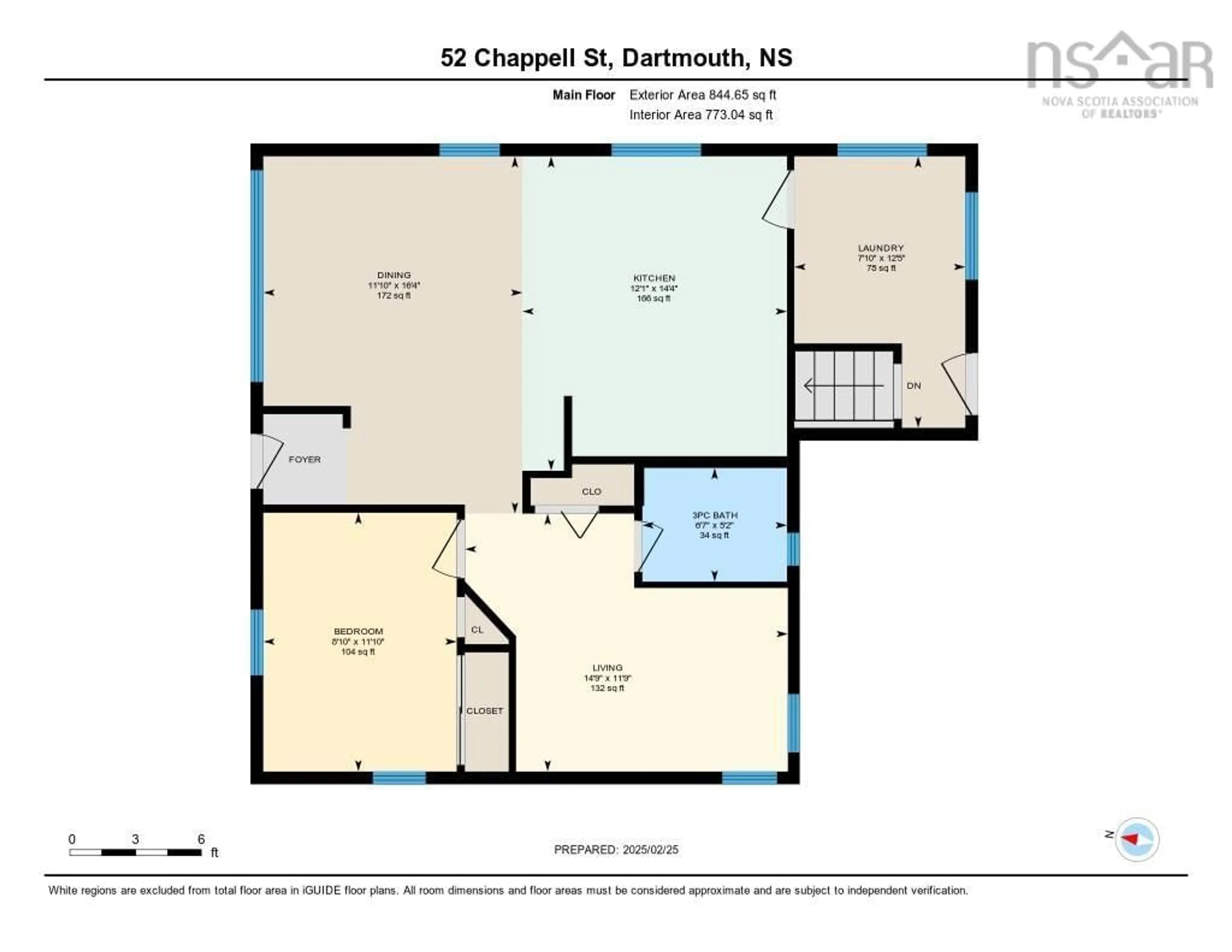 Floor plan for 52 Chappell St, Dartmouth Nova Scotia B3A 3P4