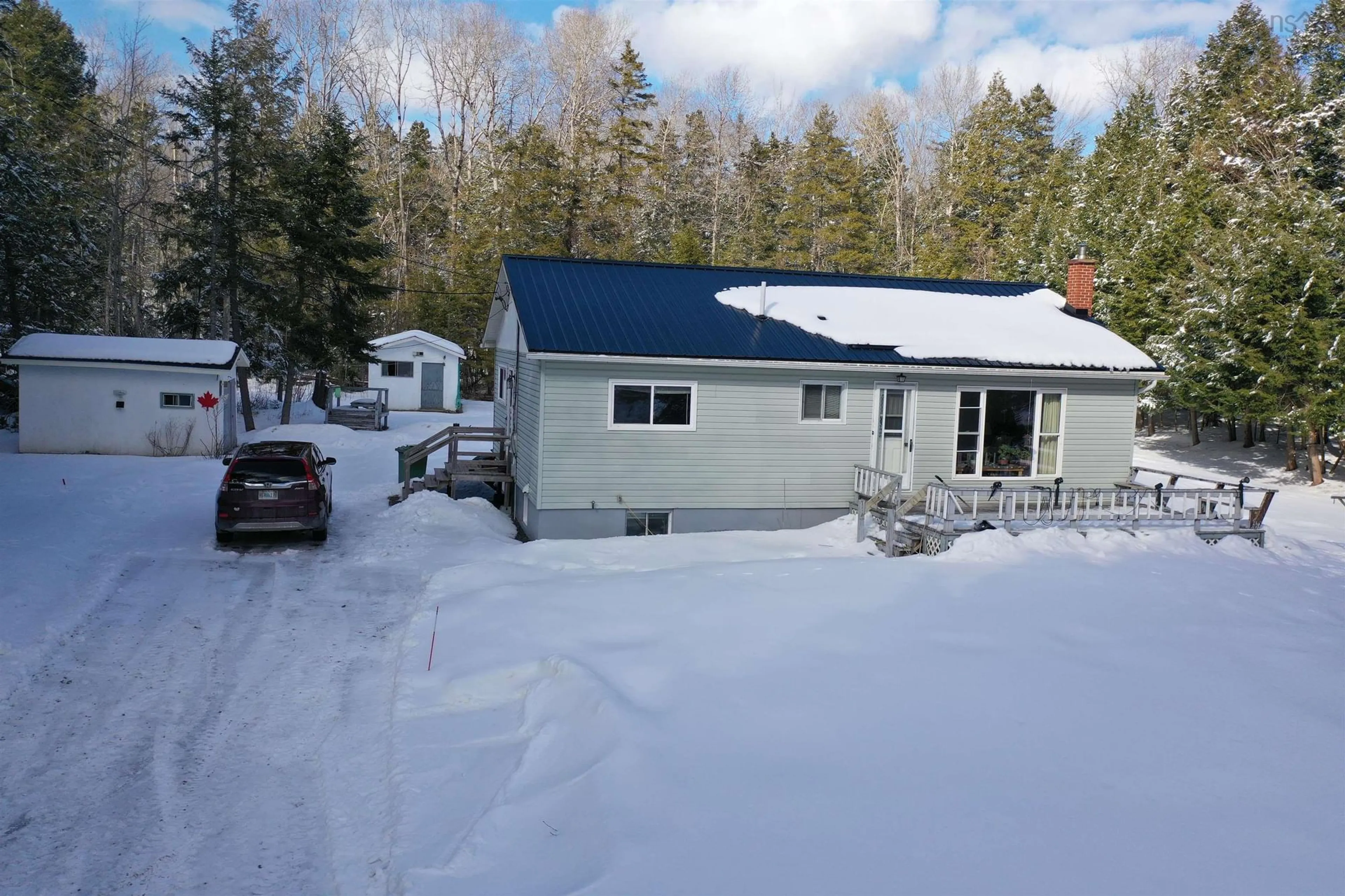 A pic from outside/outdoor area/front of a property/back of a property/a pic from drone, street for 3835 Little Harbour Rd, Frasers Mountain Nova Scotia B2H 5C4