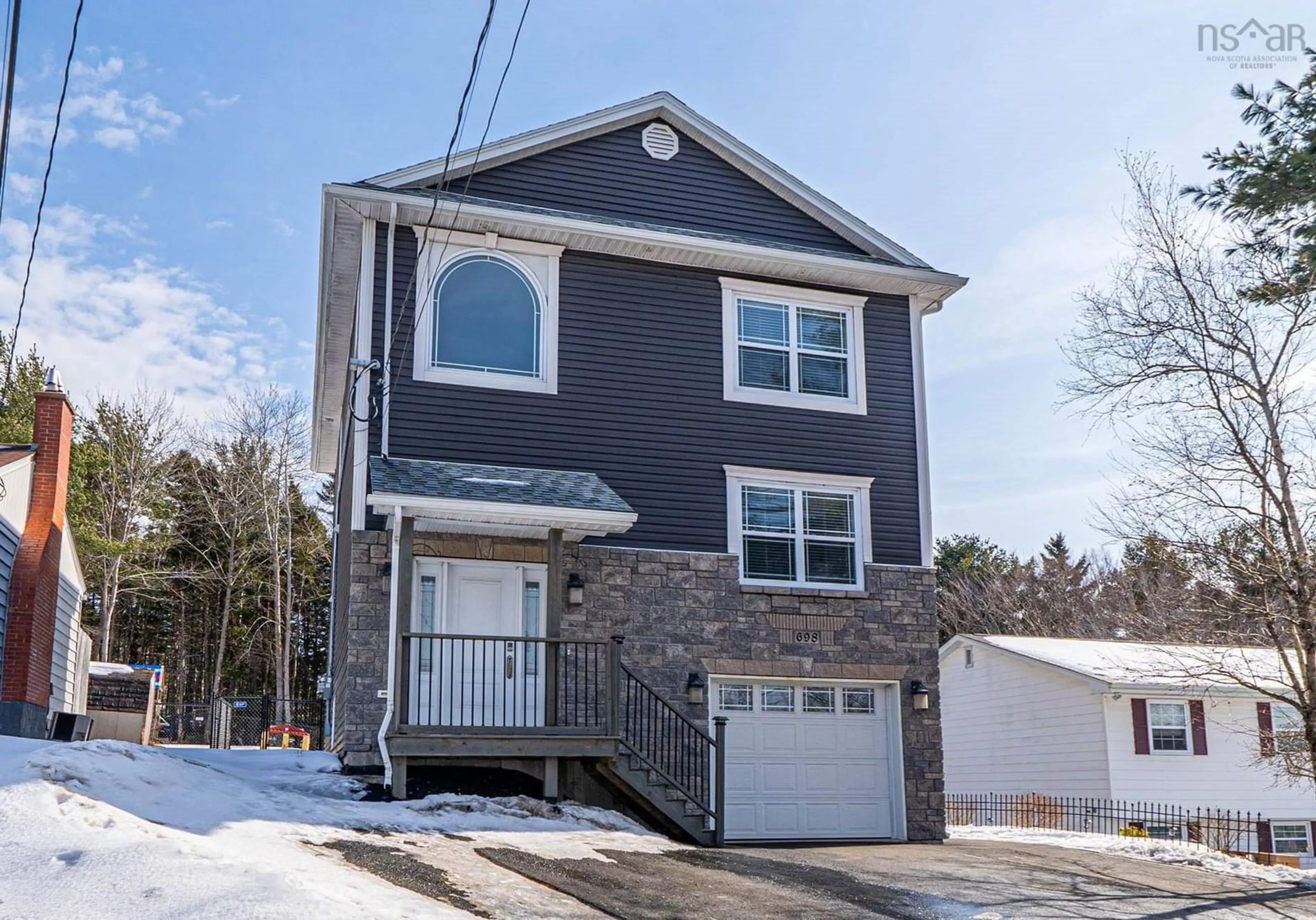 Home with vinyl exterior material, street for 698 Waverley Rd, Dartmouth Nova Scotia B2X 2G4