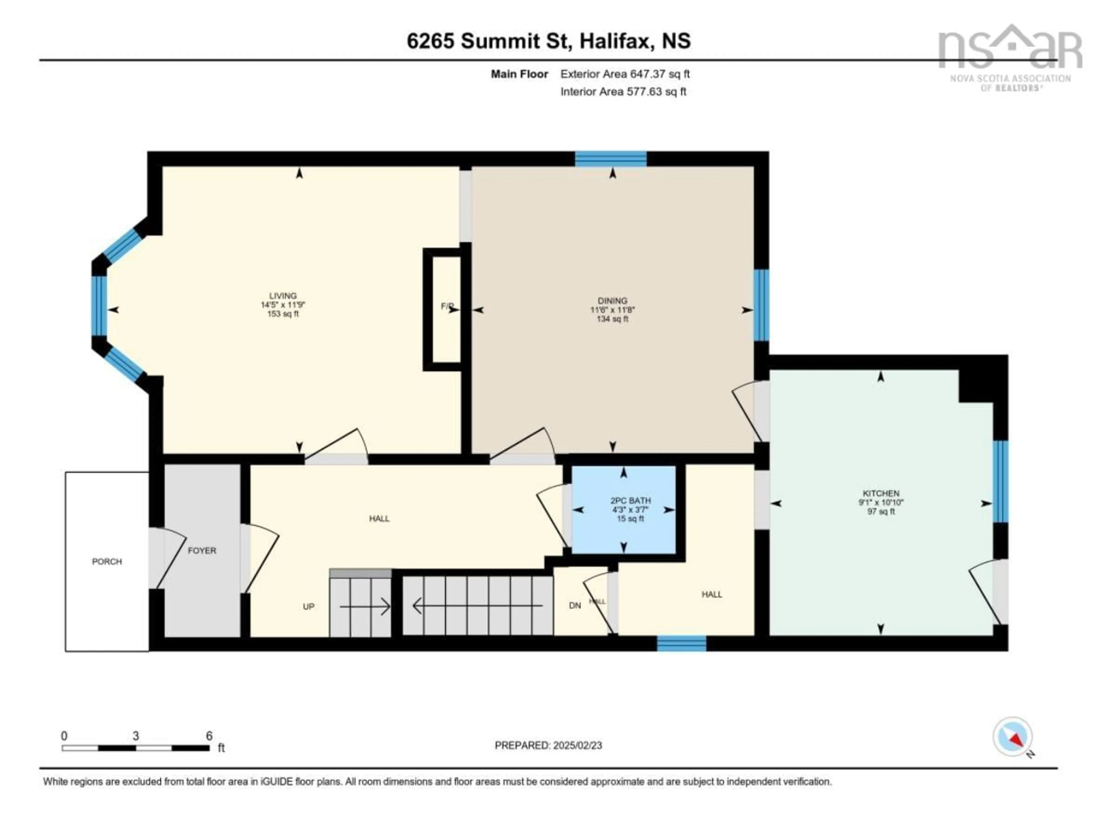 Floor plan for 6265 Summit St, Halifax Nova Scotia B3L 1R6