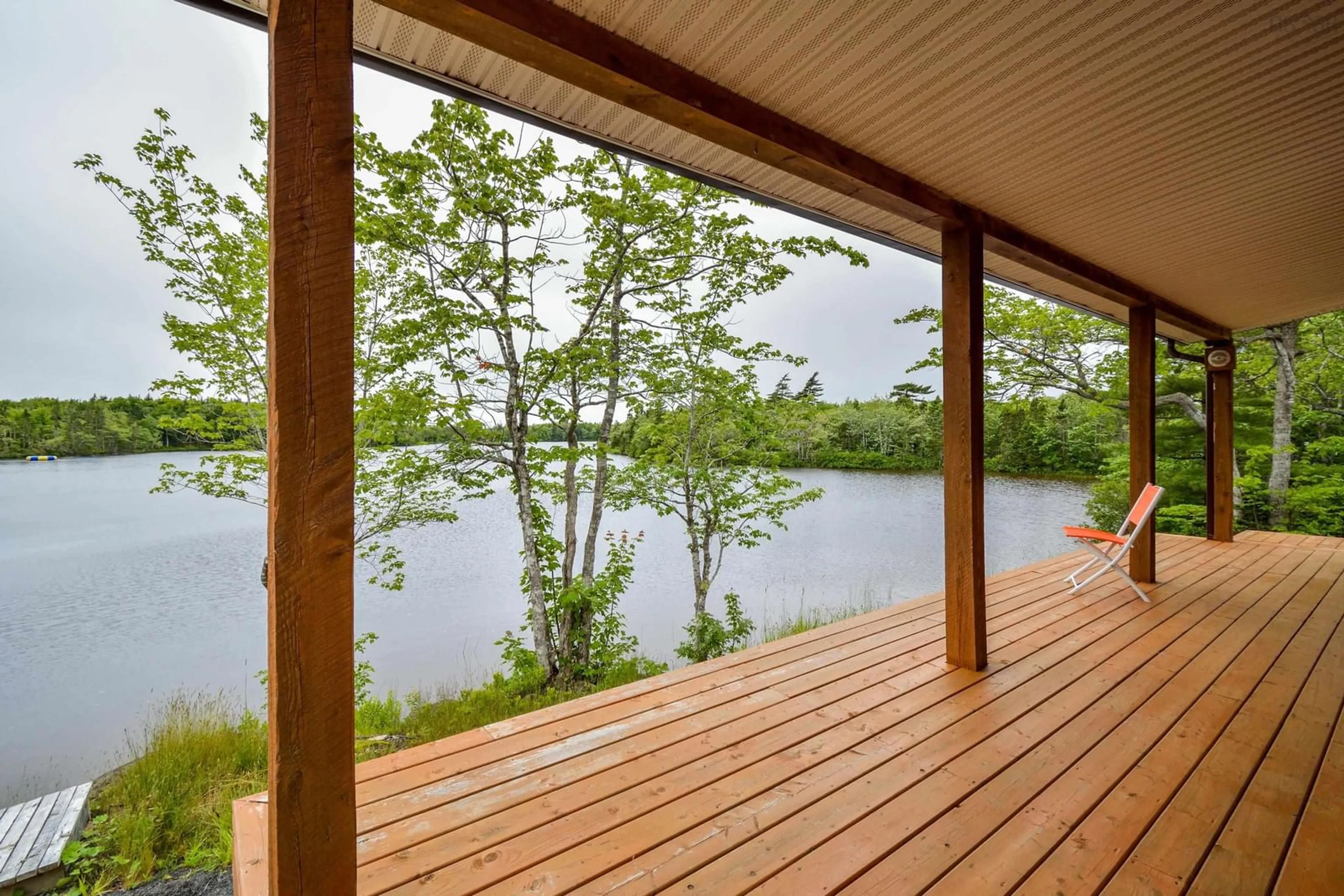 Patio, water/lake/river/ocean view for 469 South Grand Lake Rd, Arichat Nova Scotia B0E 1A0