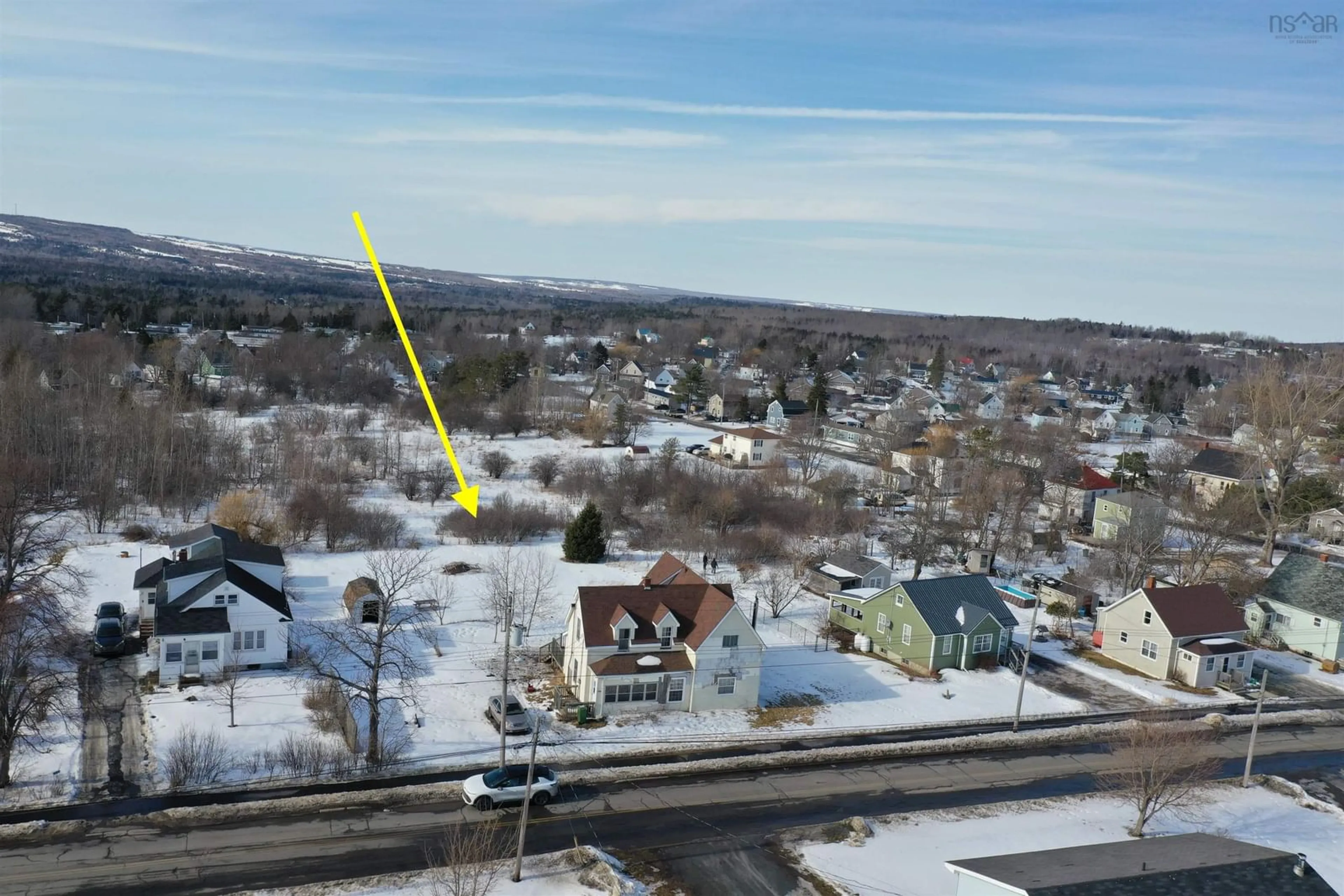 A pic from outside/outdoor area/front of a property/back of a property/a pic from drone, unknown for 2130 South Main St, Westville Nova Scotia B0K 2A0