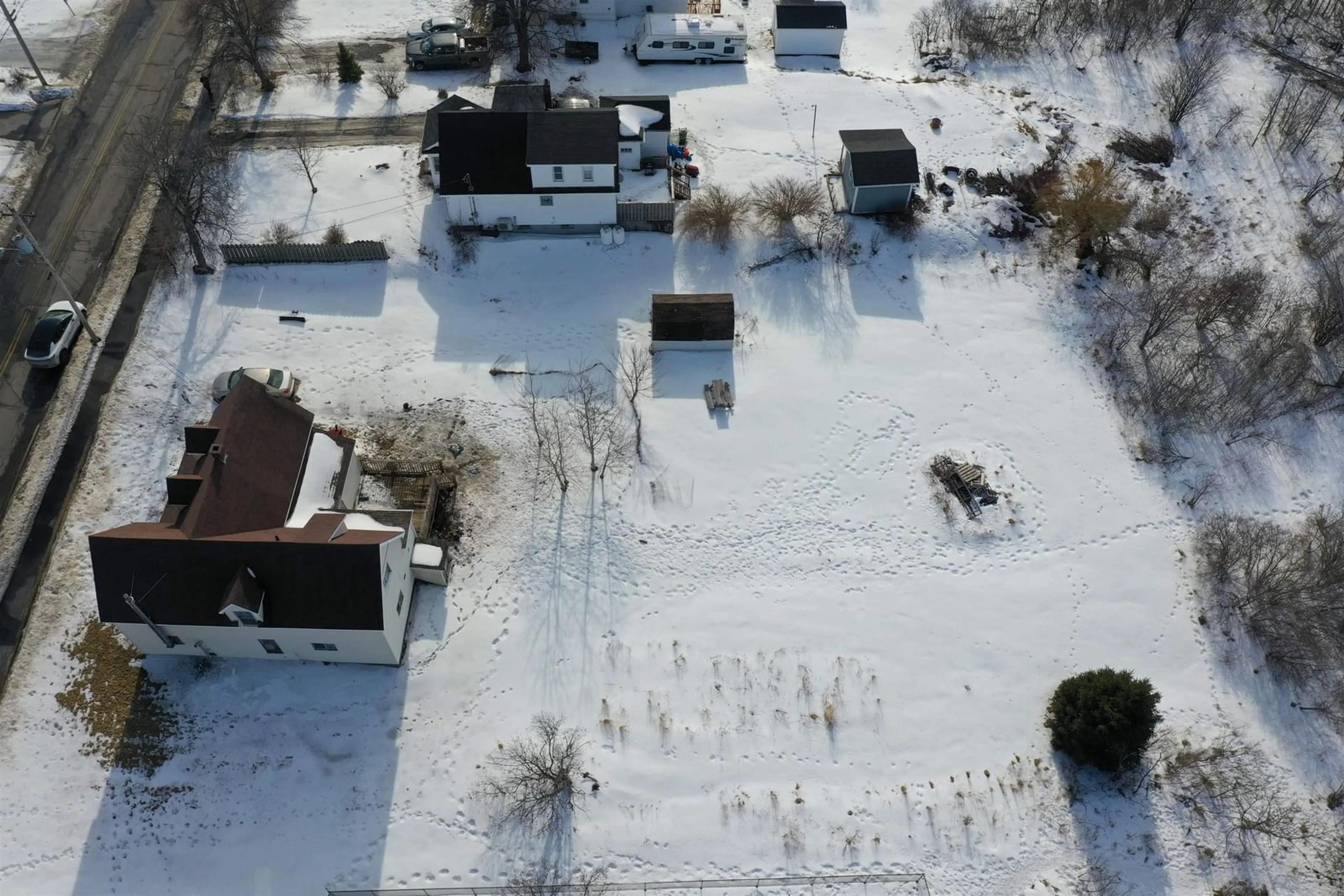 A pic from outside/outdoor area/front of a property/back of a property/a pic from drone, street for 2130 South Main St, Westville Nova Scotia B0K 2A0