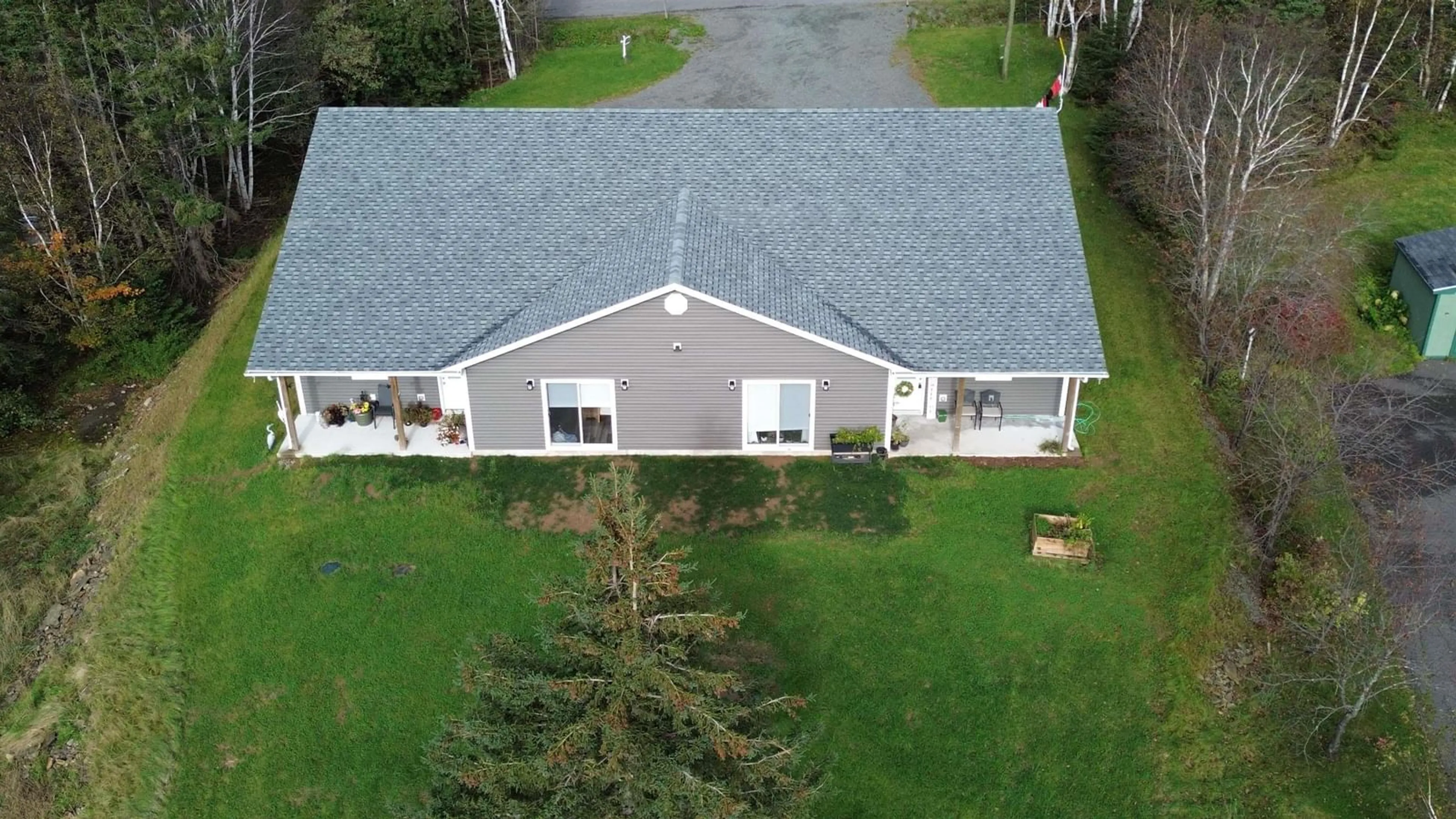 A pic from outside/outdoor area/front of a property/back of a property/a pic from drone, unknown for 16-18 Hillview Dr, River Ryan Nova Scotia B1H 5R2