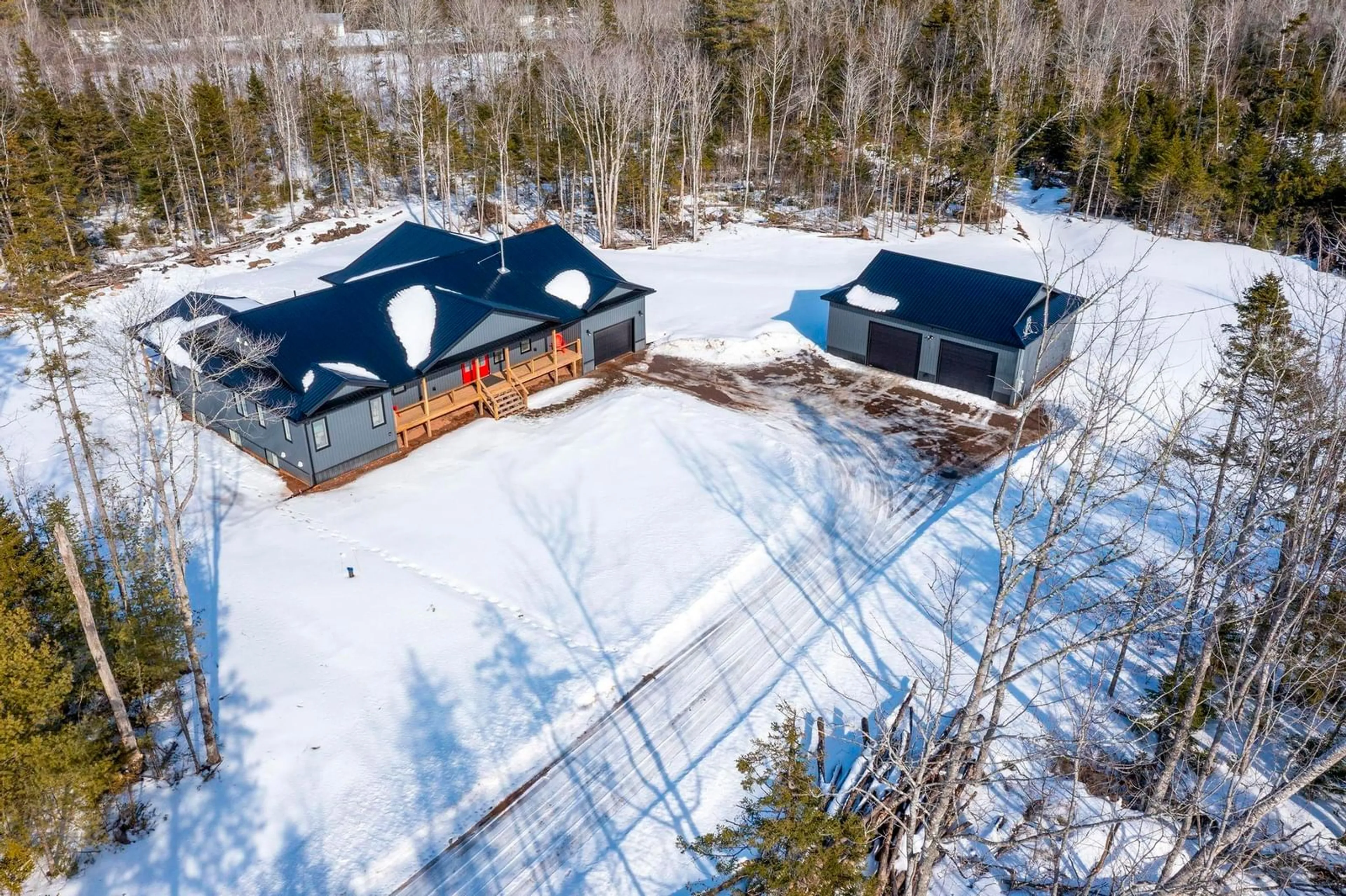 A pic from outside/outdoor area/front of a property/back of a property/a pic from drone, water/lake/river/ocean view for 5021 River John Rd, Pictou Nova Scotia B0K 1H0