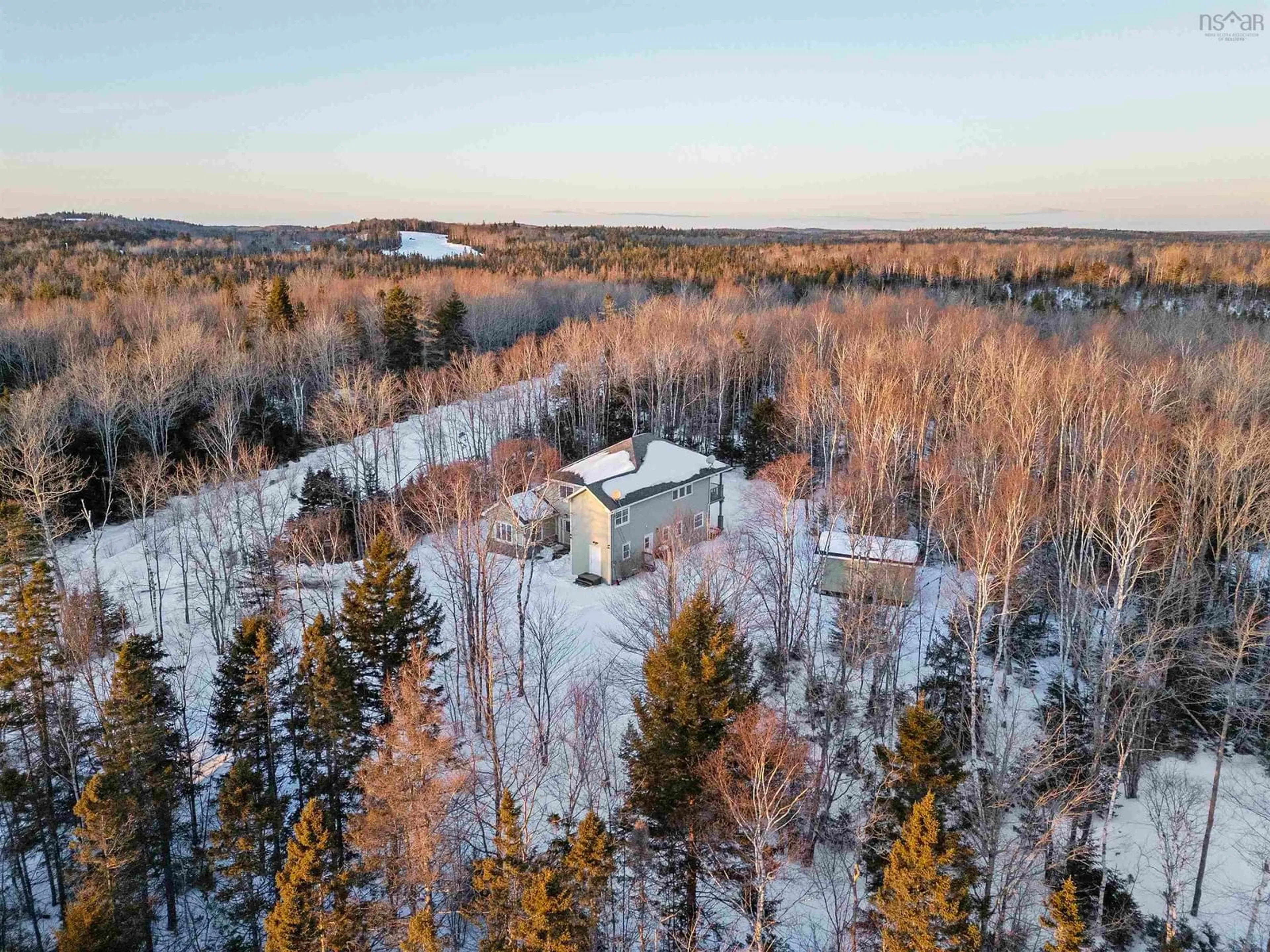 A pic from outside/outdoor area/front of a property/back of a property/a pic from drone, forest/trees view for 88 Mckenzie Lane, Mount Uniacke Nova Scotia B0N 1Z0