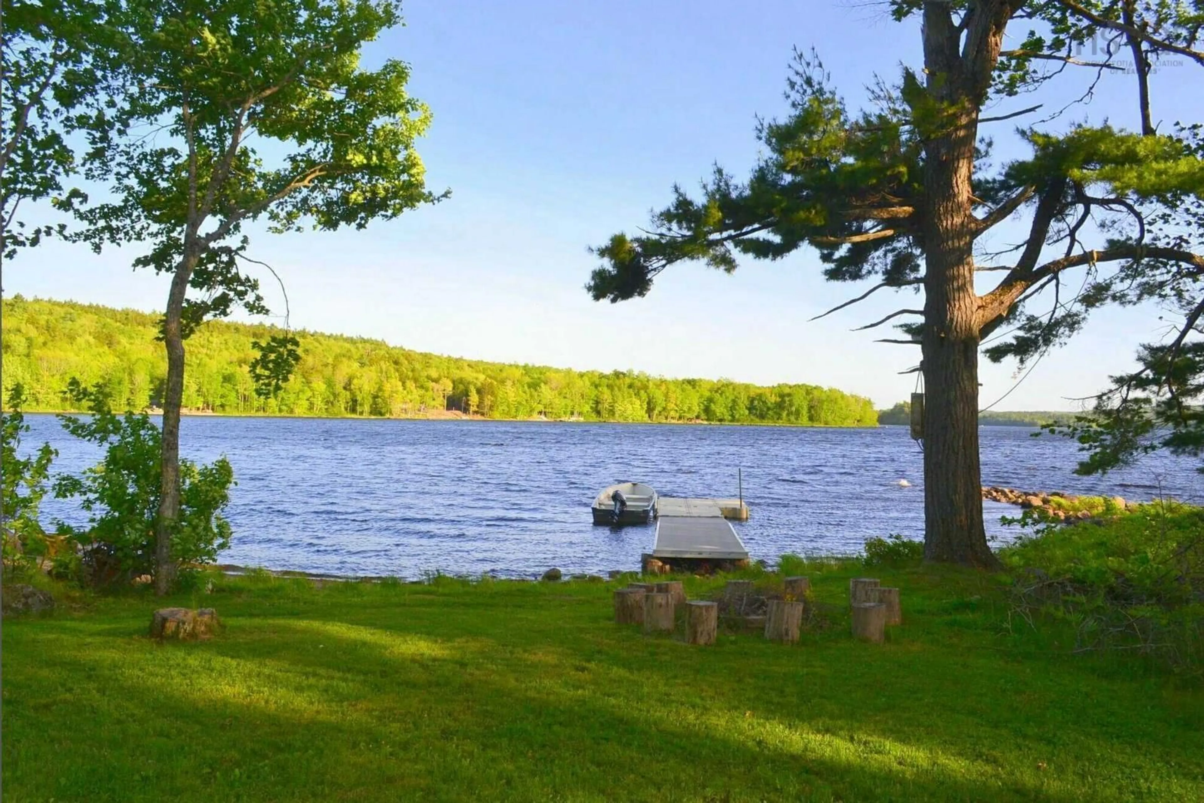 Patio, water/lake/river/ocean view for 90 Canyon Point Rd, Vaughan Nova Scotia B0N 2T0