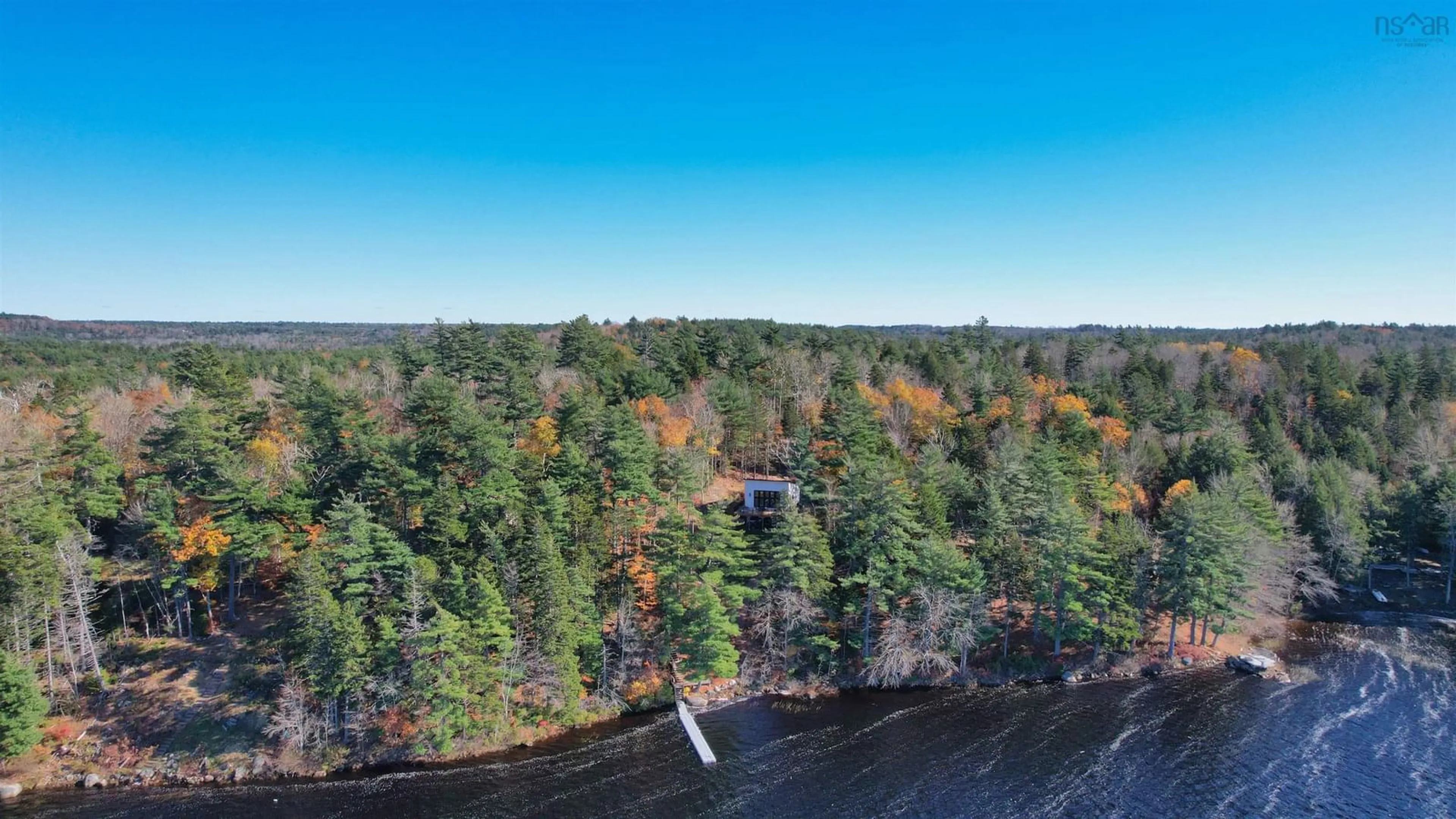 A pic from outside/outdoor area/front of a property/back of a property/a pic from drone, water/lake/river/ocean view for 187 9-40 Rd, Buckfield Nova Scotia B0T 1E0