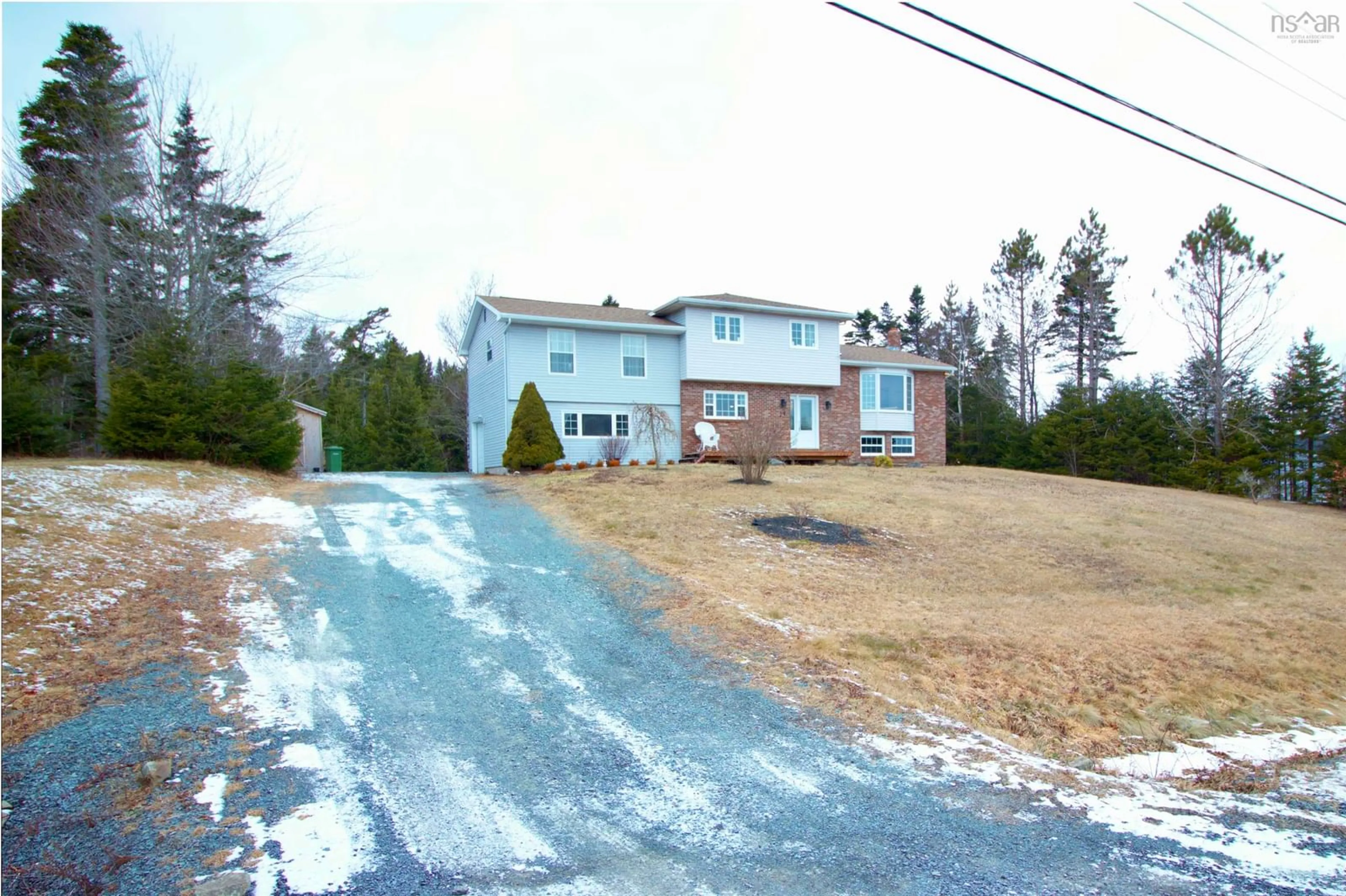 A pic from outside/outdoor area/front of a property/back of a property/a pic from drone, unknown for 29 Cheviot Hill, Porters Lake Nova Scotia B3E 1K2